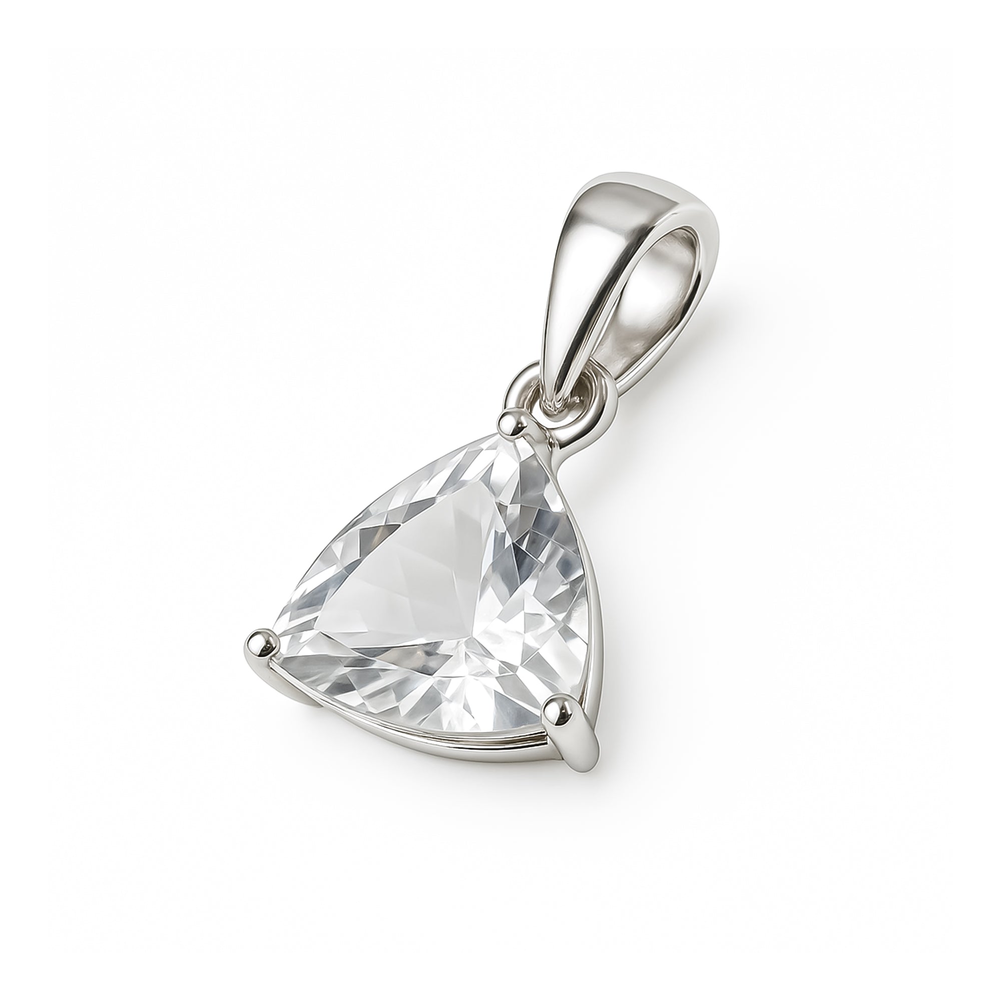 Petalite Heart Shape Pendant Necklace – Sterling Silver Minimalist Jewelry