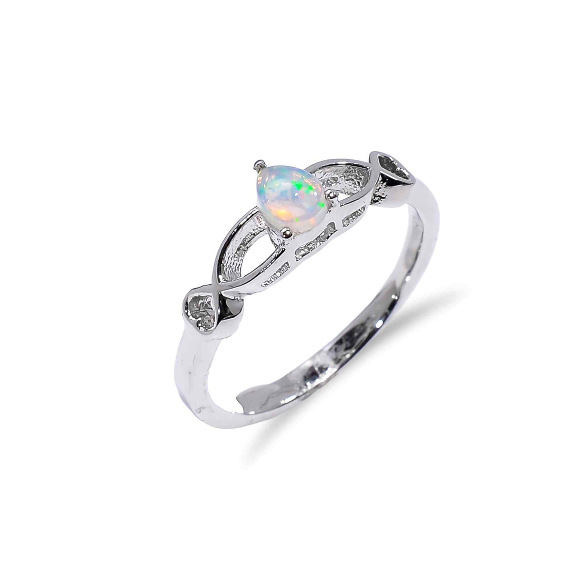 Handcrafted Ethiopian Opal Ringin 925 Sterling Silver, 3x5mm Oval Fire Opal Jewelry for Women