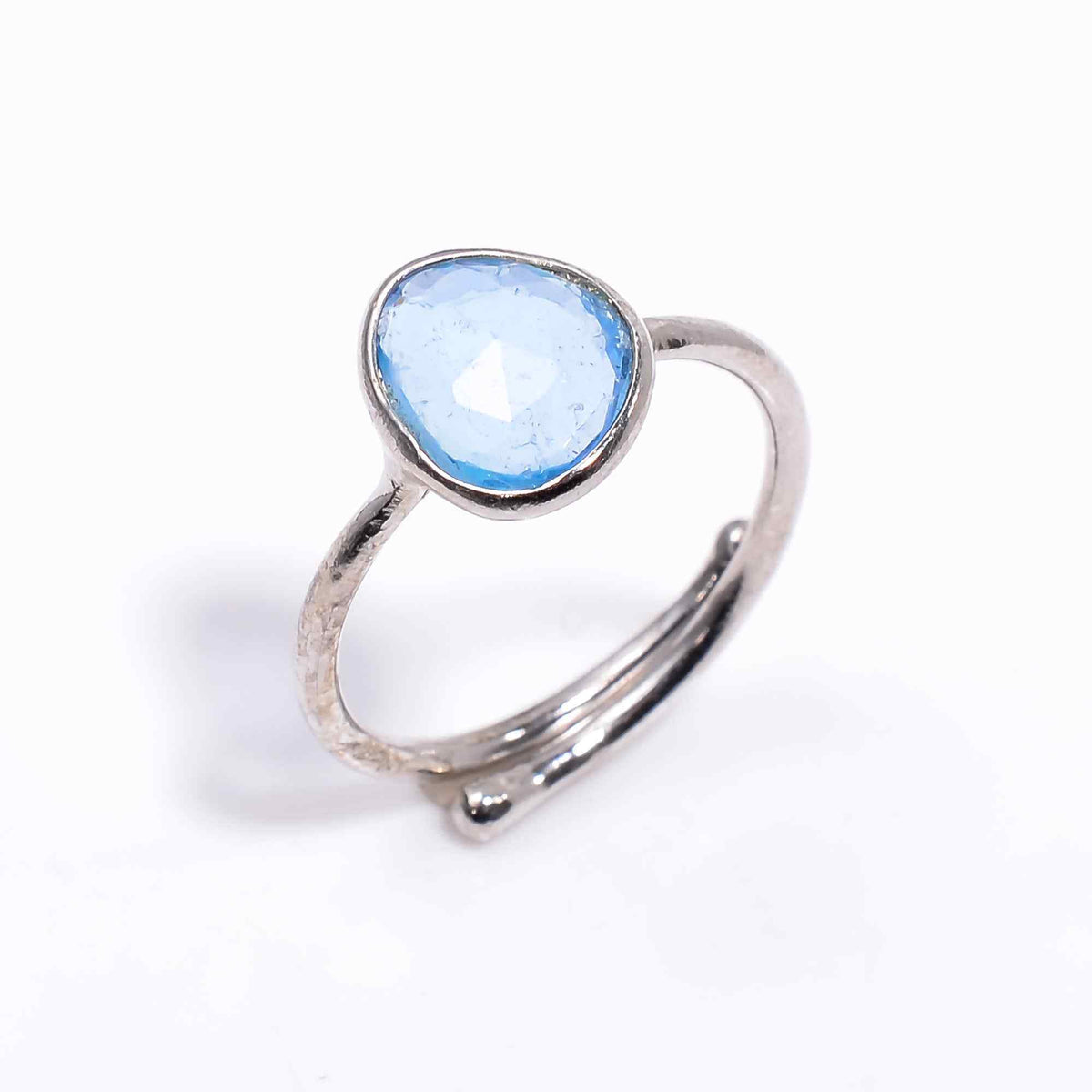 Aquamarine Ring 925 Sterling Silver Natural Aquamarine Ring Handmade March Birthstone Jewelry Gift
