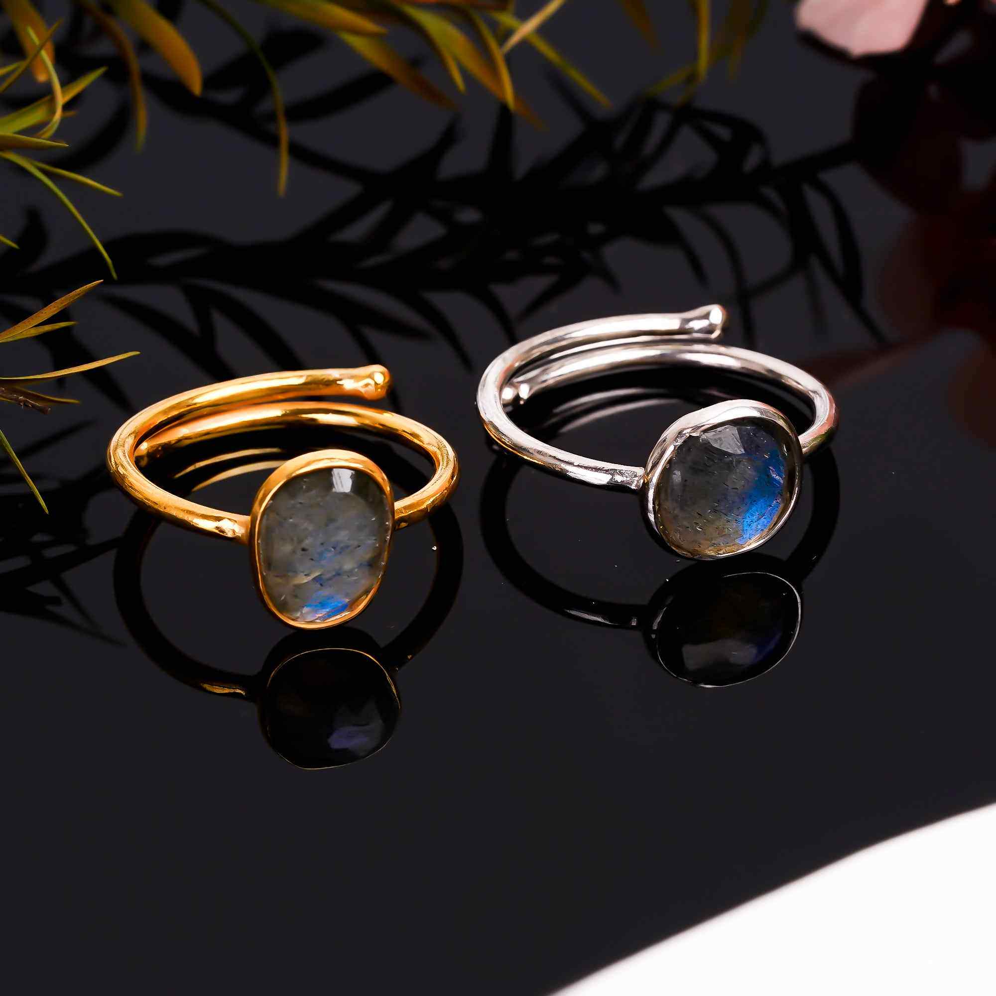 Labradorite Ring 925 Sterling Silver Natural Labradorite Ring Handmade