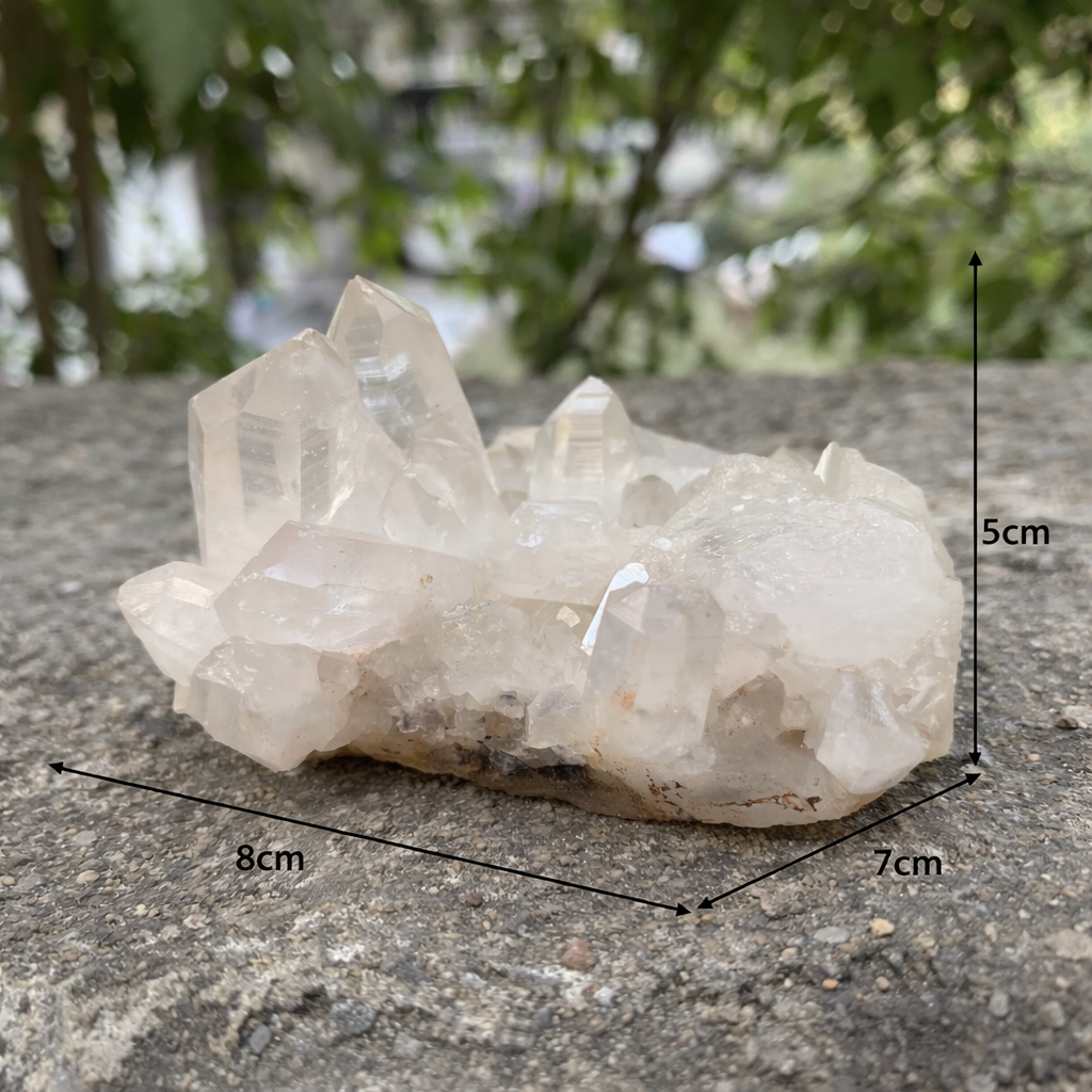 Himalayan Pink Quartz Cluster 260g Natural Raw Collector Piece