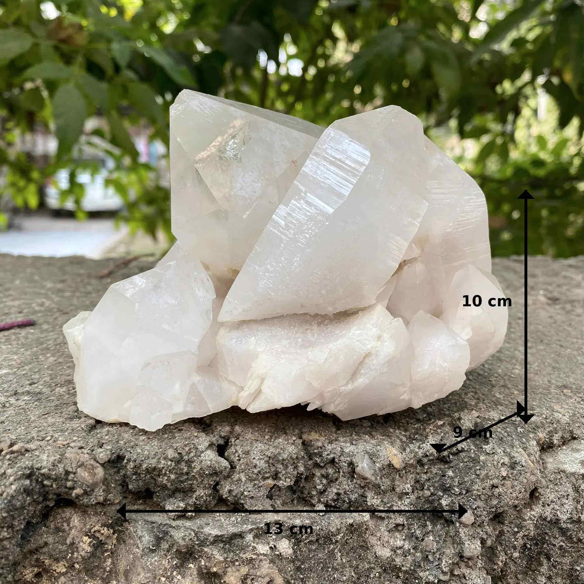 Natural White Samadhi Quartz Crystal Specimen Himalayan Raw Mineral Collector