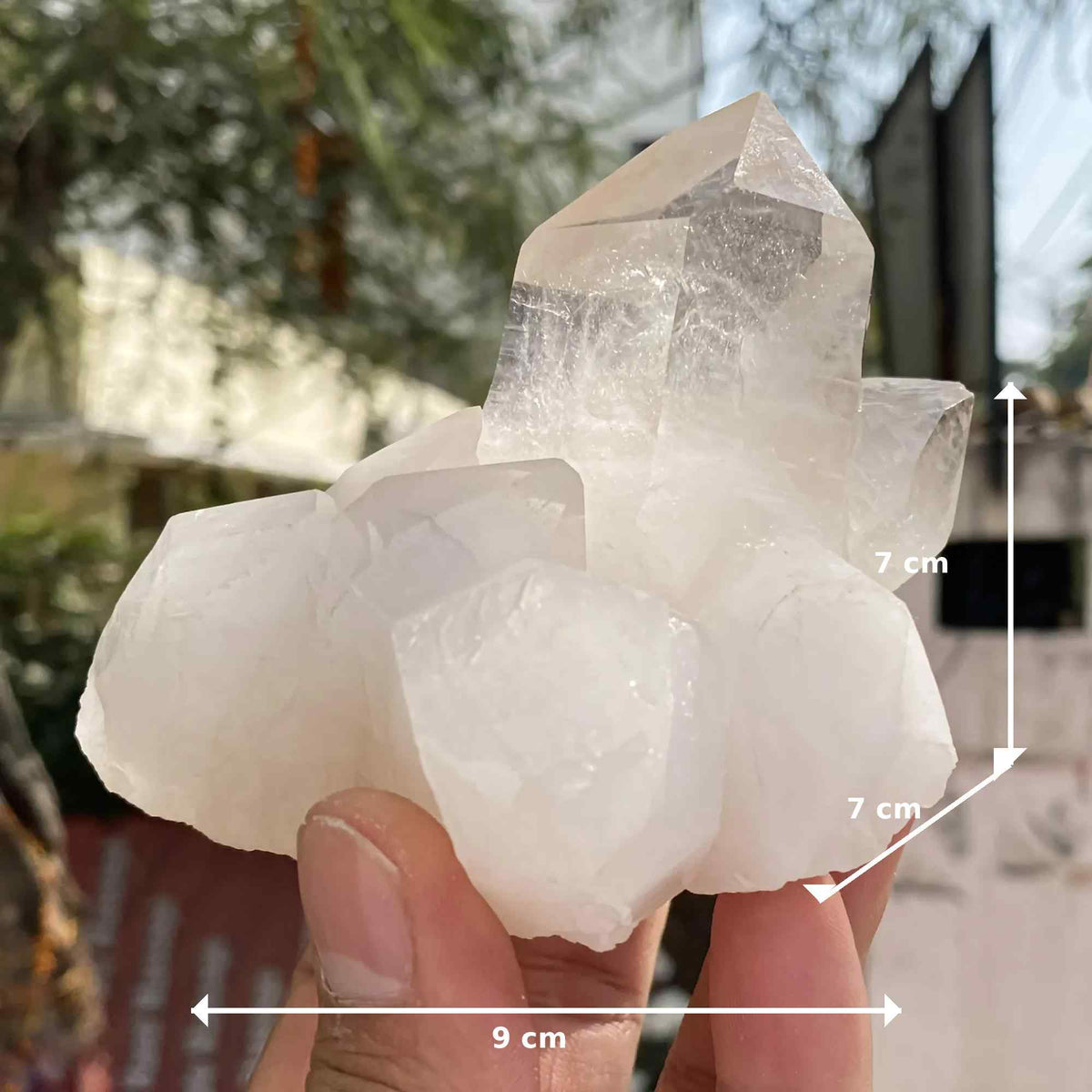 429g Natural White Quartz Himalayan Cluster Display Collector Specimen