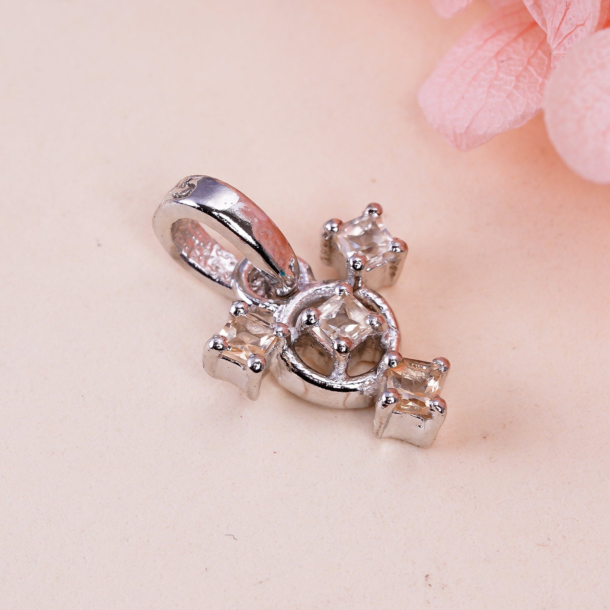 Natural Imperial Topaz Pendant: 925 Sterling Silver, Handmade Jewelry