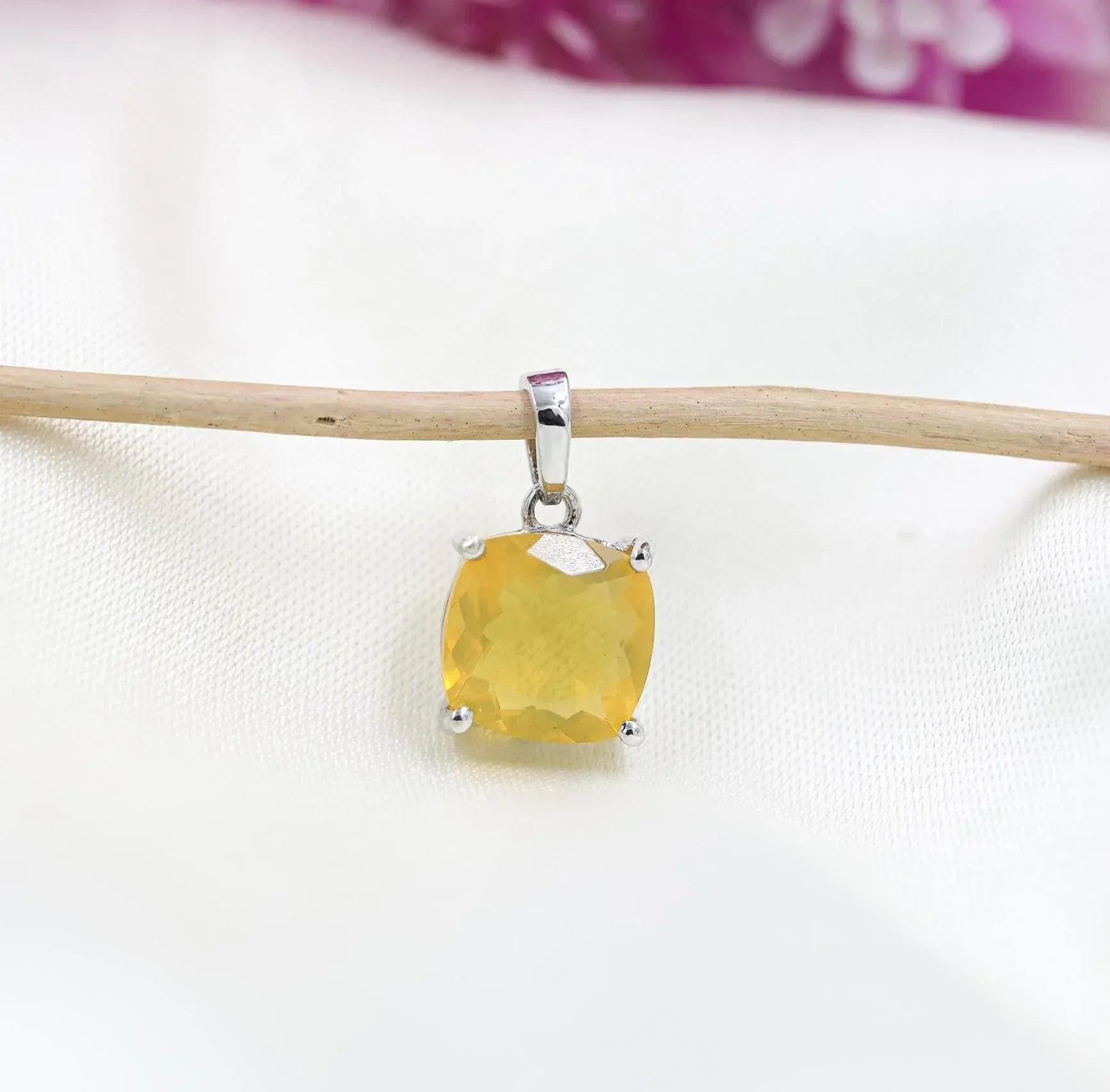 Mexican Fire Opal Necklace: 925 Sterling Silver, October Birthstone