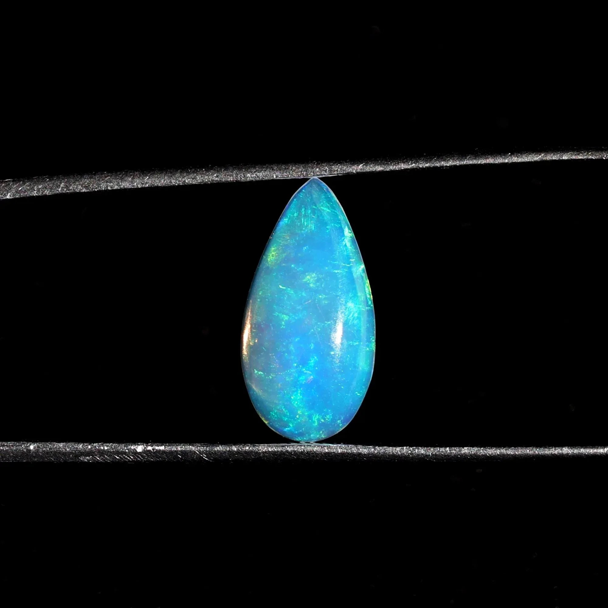 2.20 Carat Ethiopian White Opal Stone: Pear Cabochon Gemstone loose gemstones
