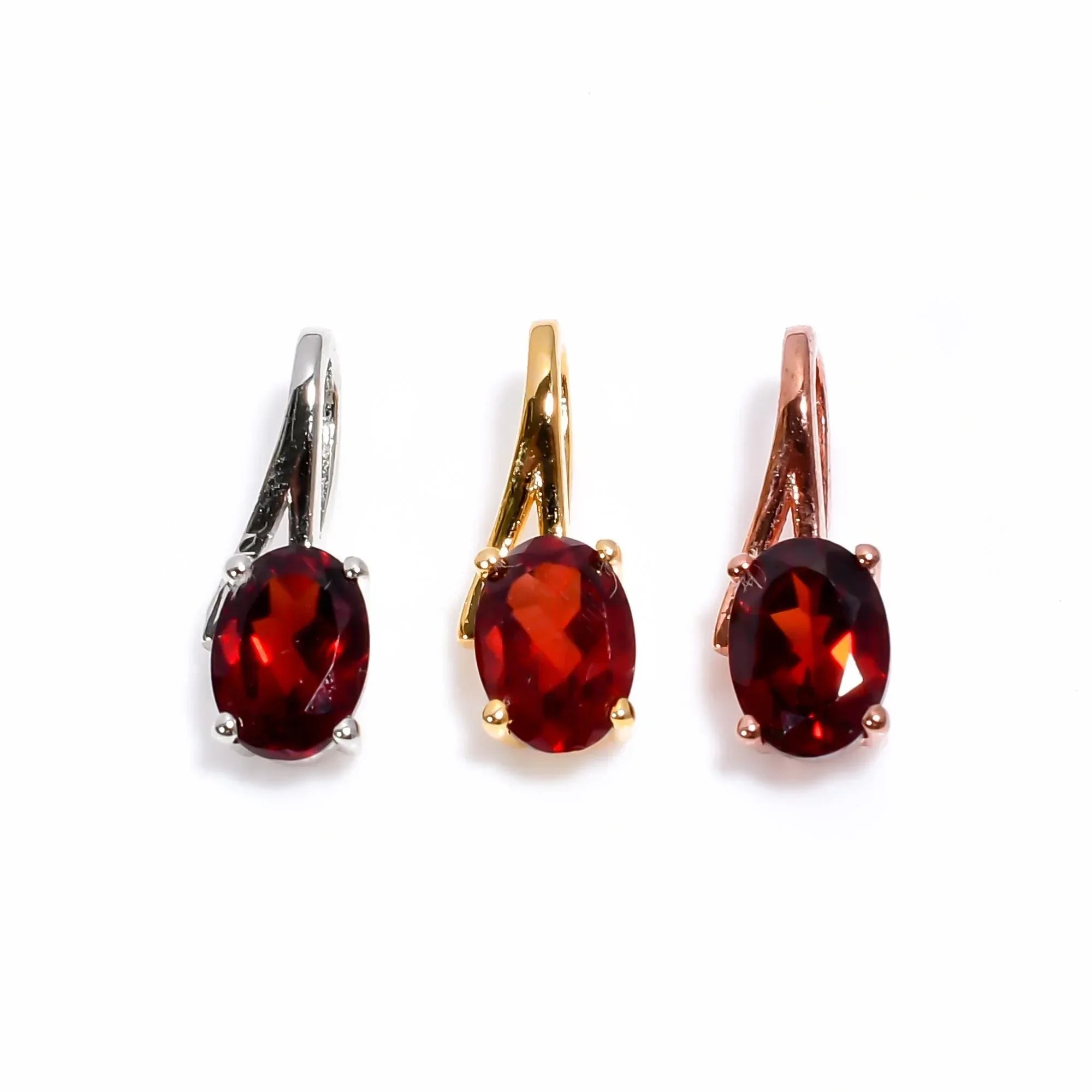 Red Garnet Pendant: 925 Sterling Silver, Handmade Ethnic Jewelry Jewelry