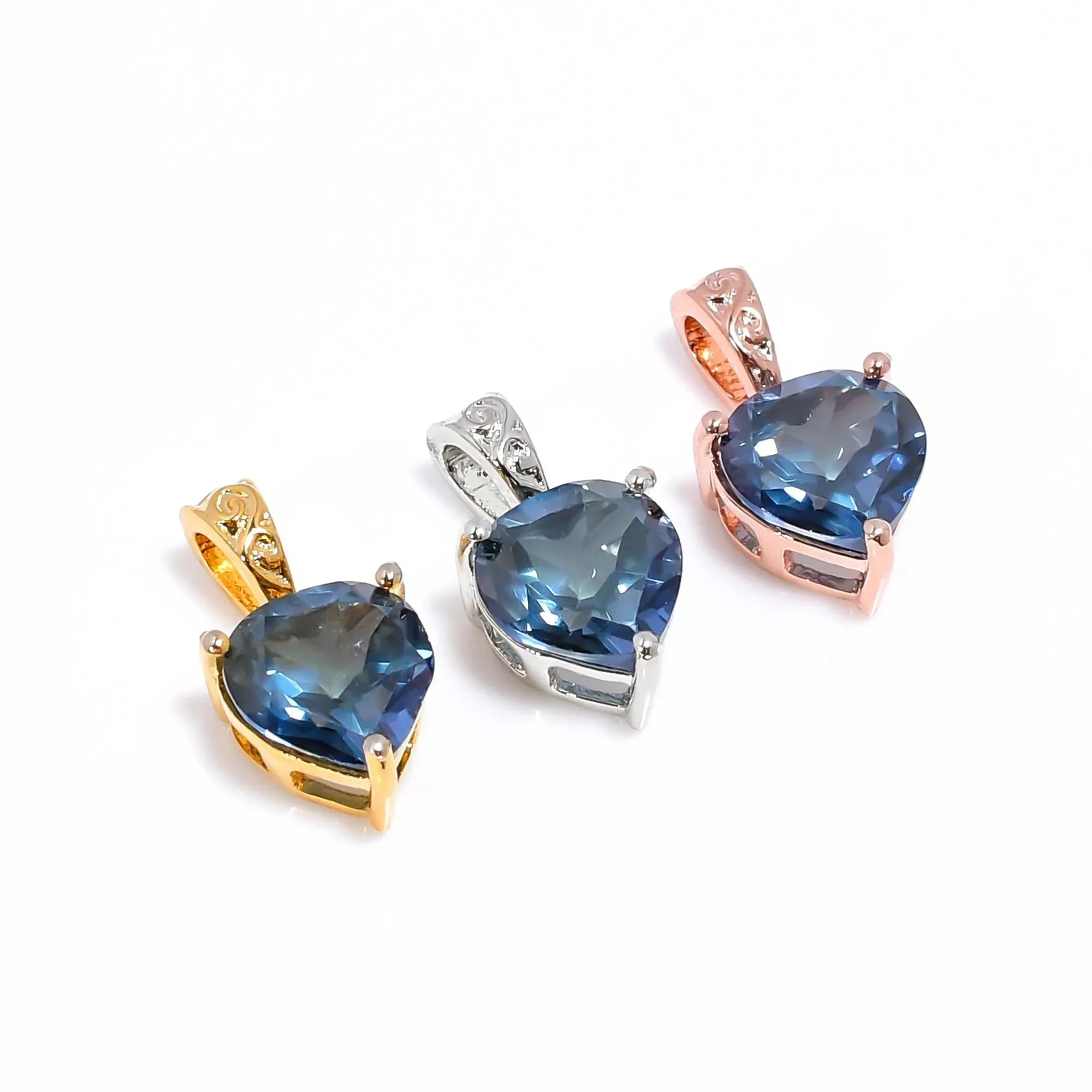 London Blue Topaz Pendant: Sterling Silver Oval Gemstone Jewelry Jewelry