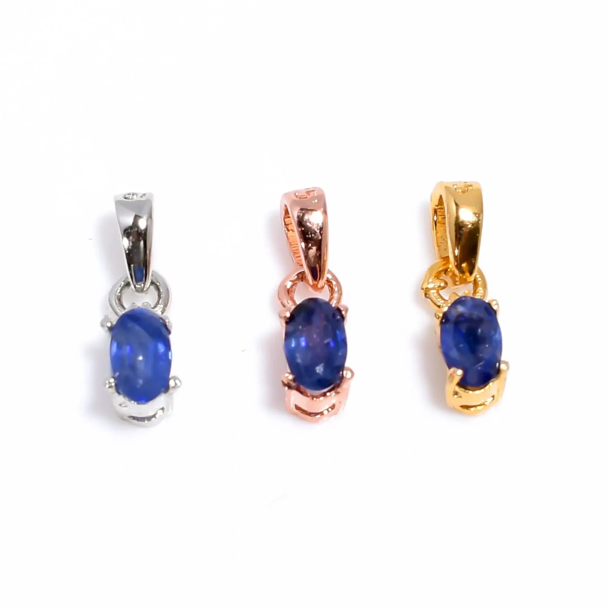 Handmade Blue Sapphire Pendant: 925 Sterling Silver Jewelry Jewelry