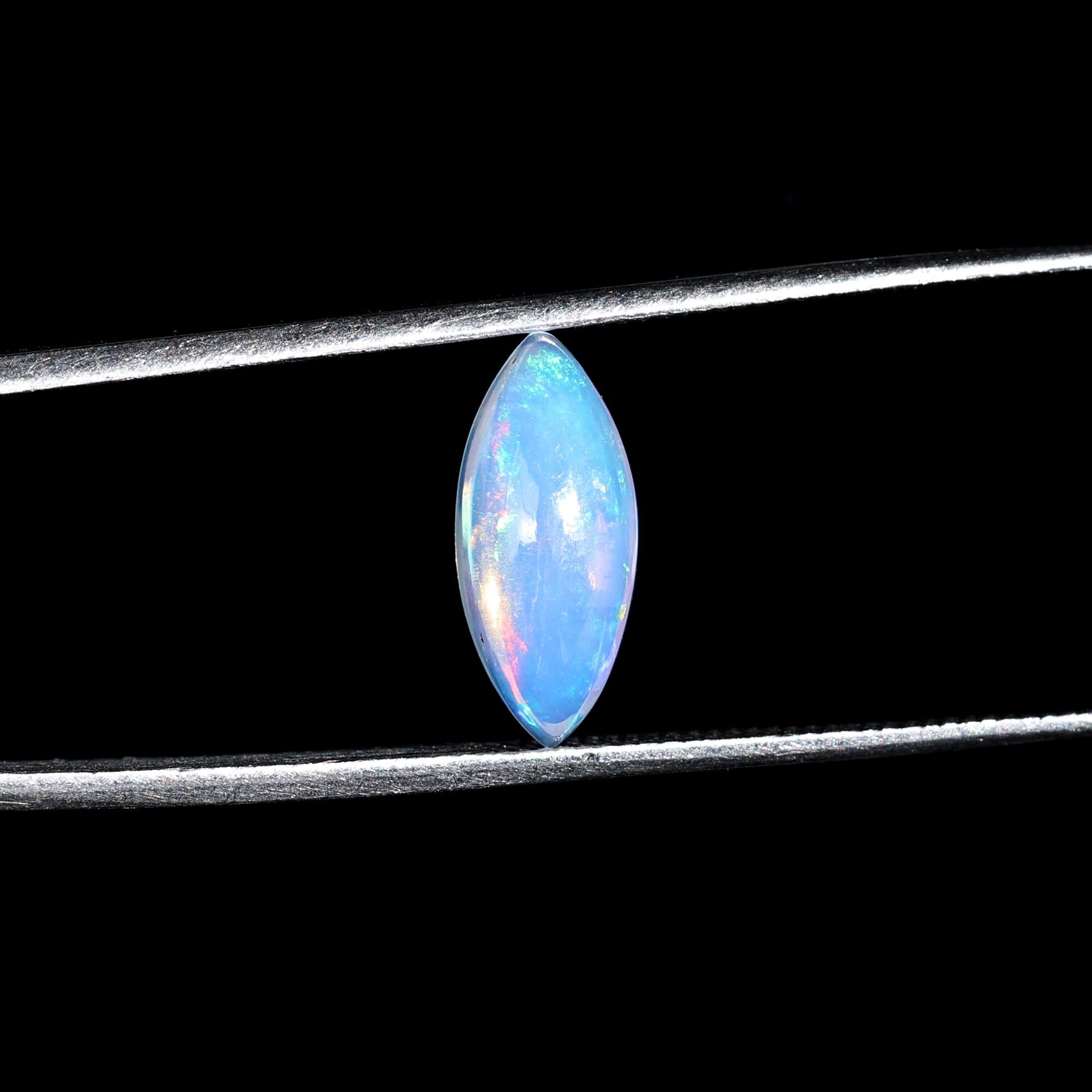 Marquise Ethiopian Opal Cabochon: 1.16 Carat AAA Fire Opal Loose Stone