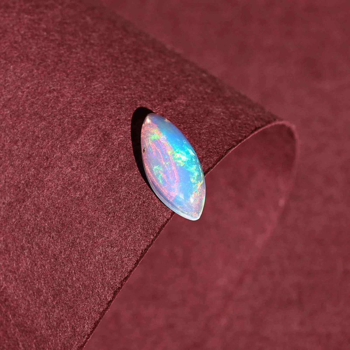 Marquise Ethiopian Opal Cabochon 1.16 Carat AAA Fire Opal Loose Stone Loose Gemstones