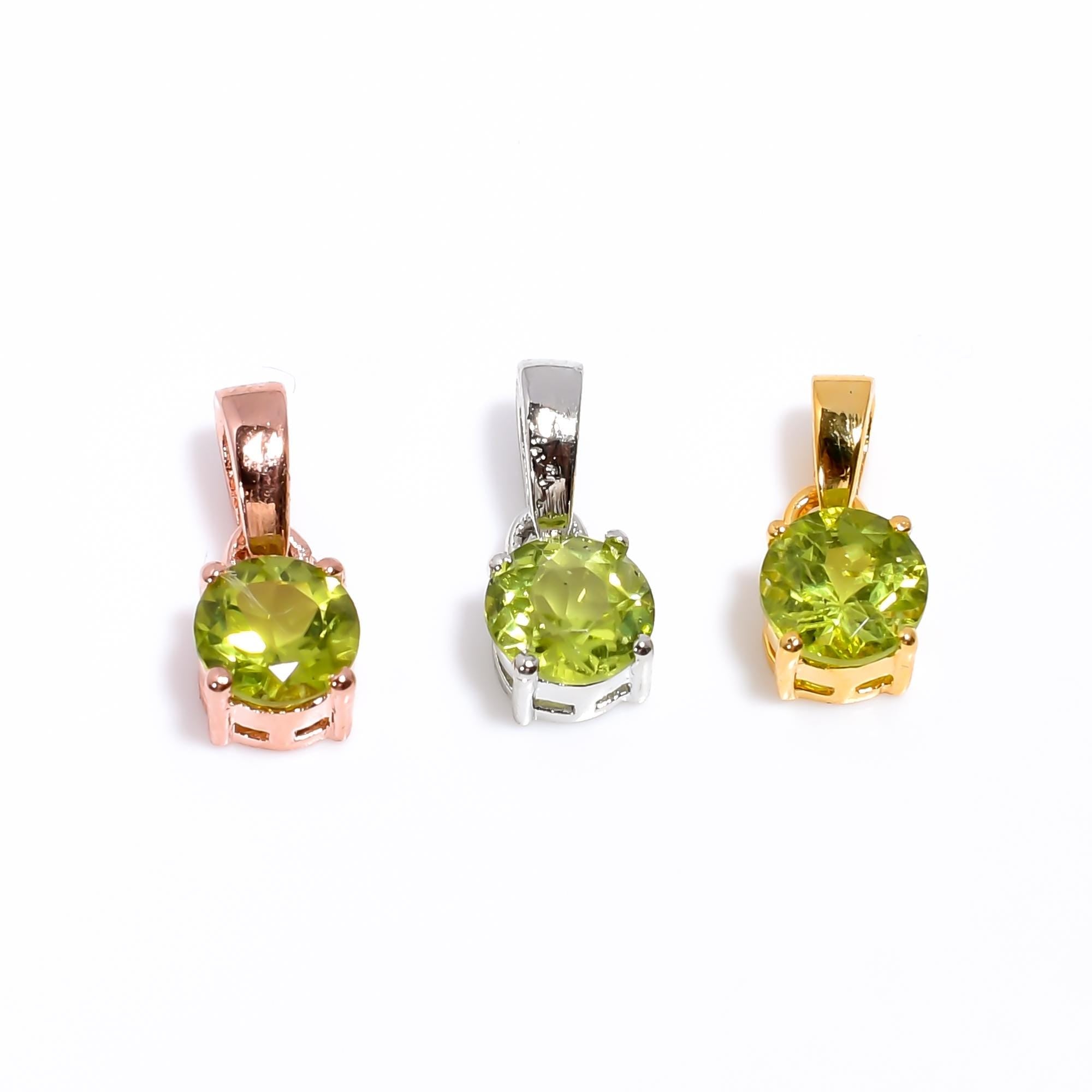 Peridot Pendant: Handmade Sterling Silver August Birthstone Necklace