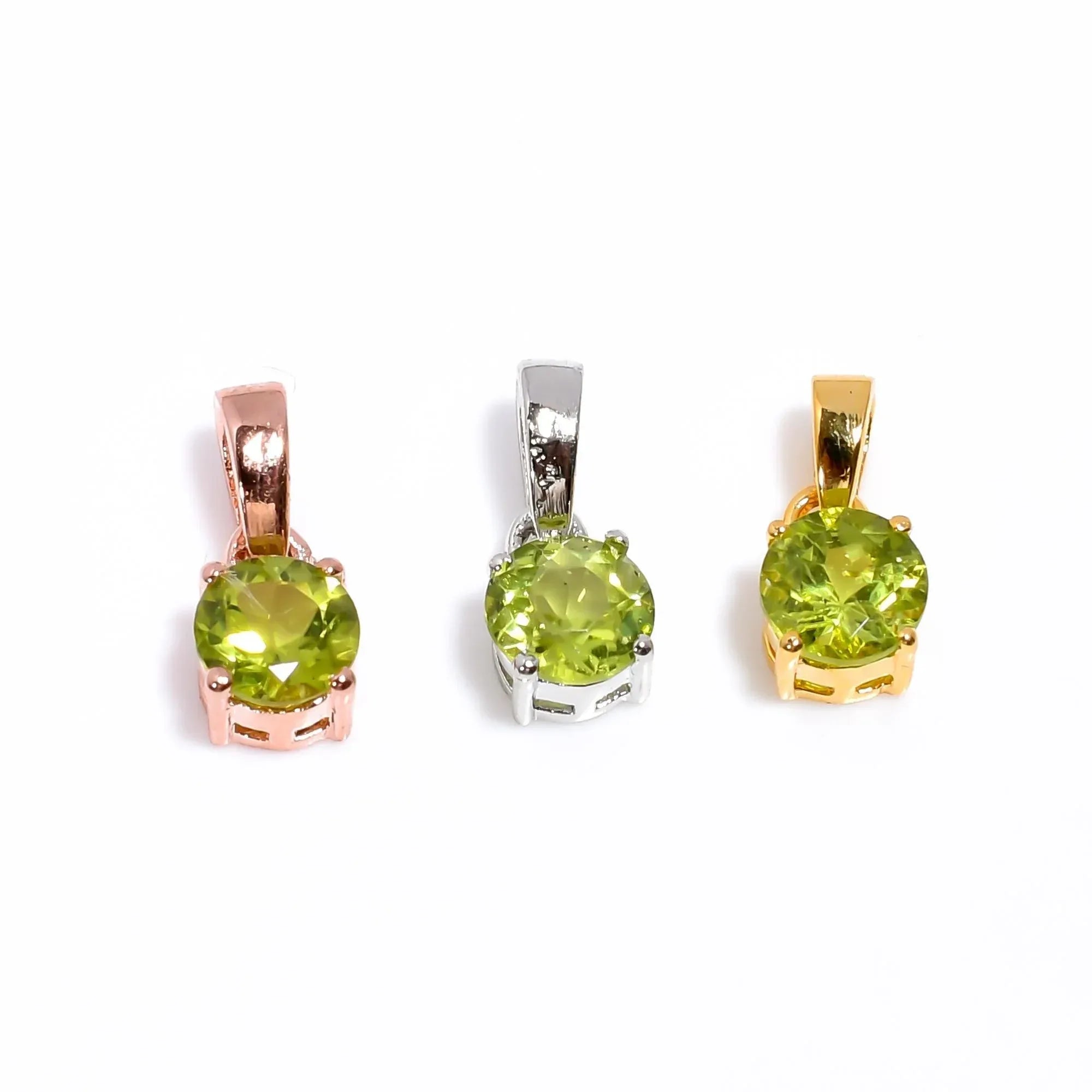 Peridot Pendant: Handmade Sterling Silver August Birthstone Necklace Jewelry