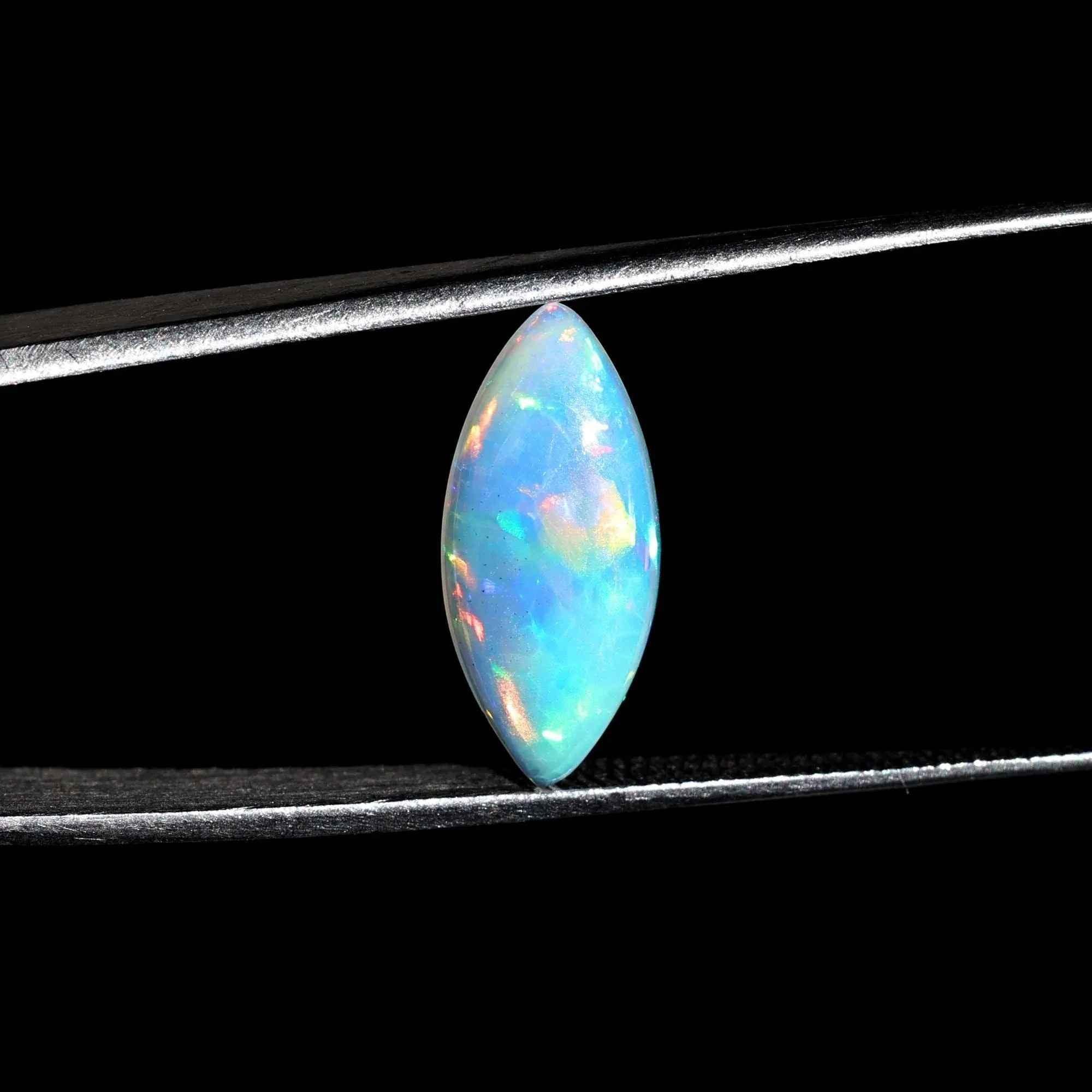 Marquise Ethiopian Opal Cabochon: October Birthstone, 1.96 Carat Loose Gemstone loose gemstones