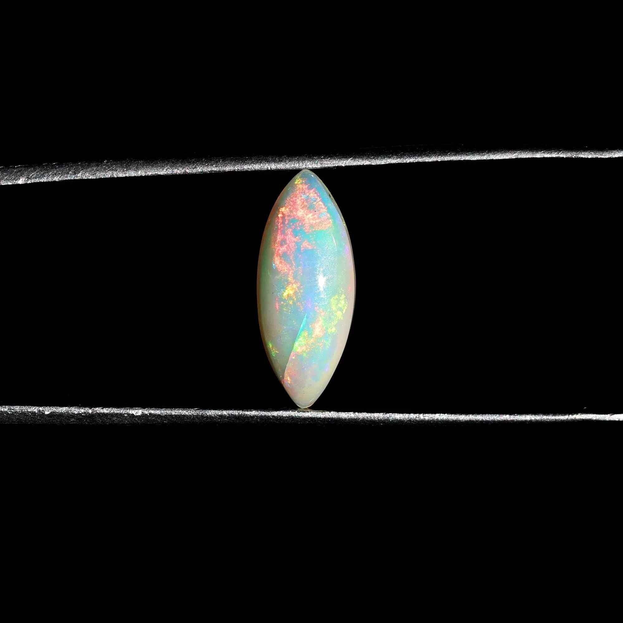 Ethiopian Opal Cabochon: 1.58 Carat Marquise Gemstone loose gemstones