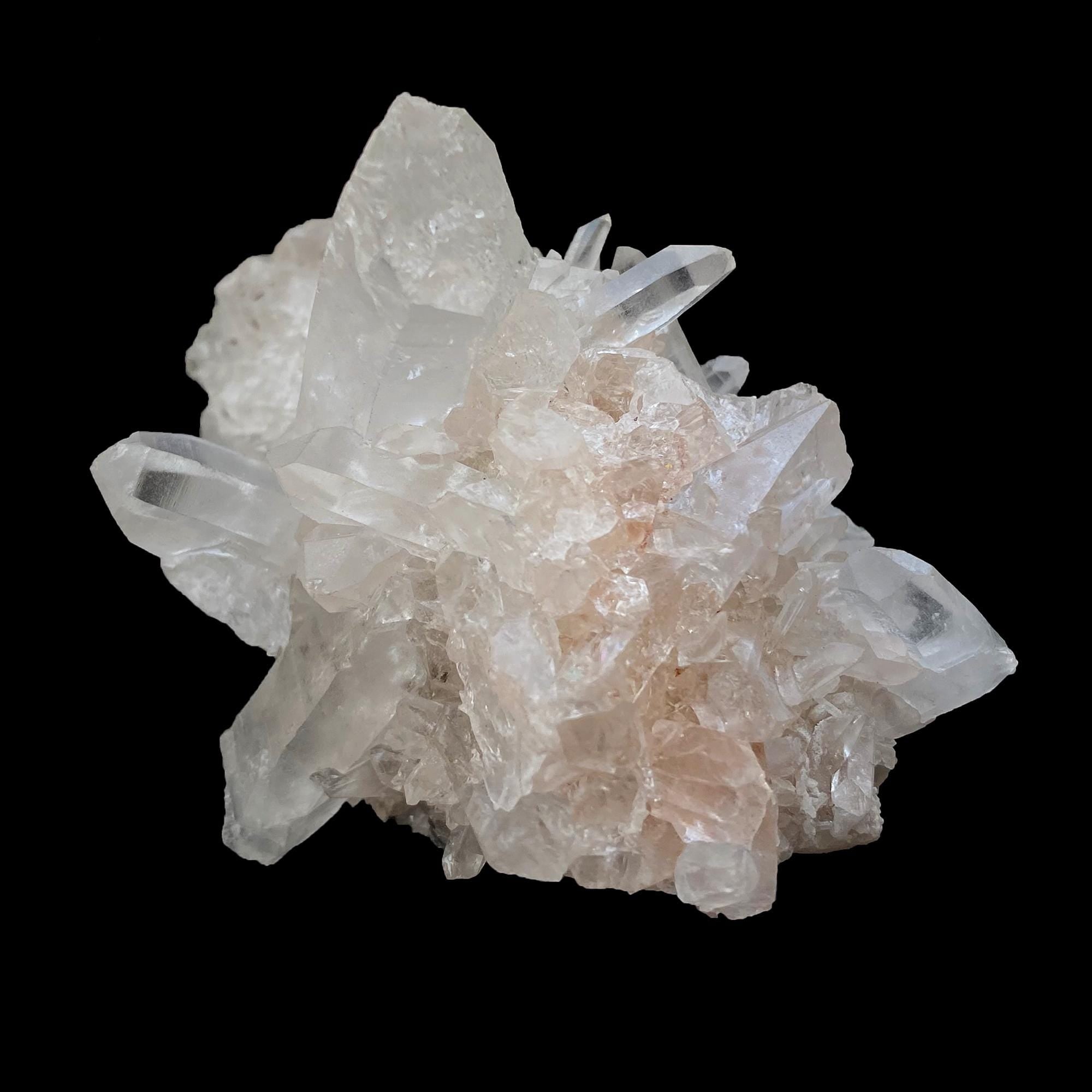 Himalayan Quartz Specimen: White & Pink Healing Crystal 395gm