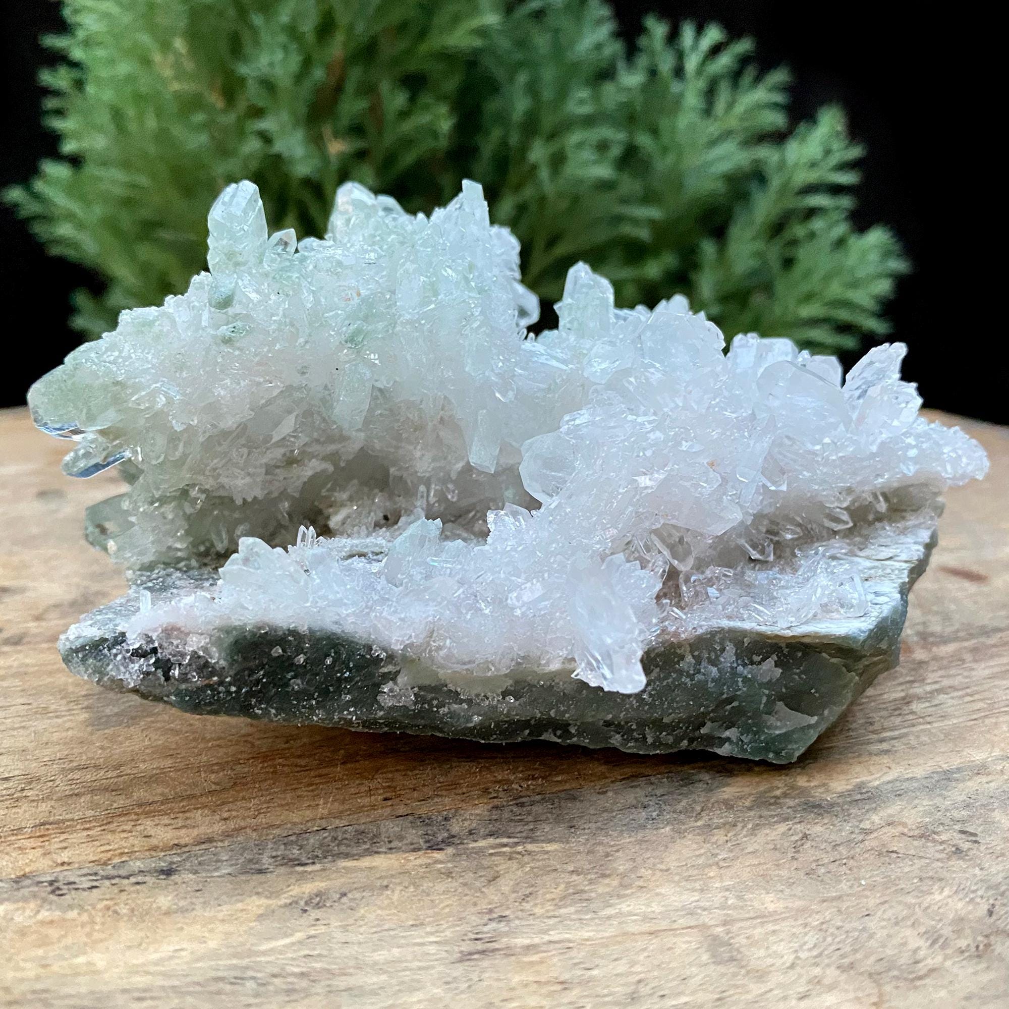 365gm Green Phantom Himalayan Quartz - Sacred Phantom Quartz - Spiritual Healing Quartz, Chakra Healing Stone, Mineral Specimen GPQ-607