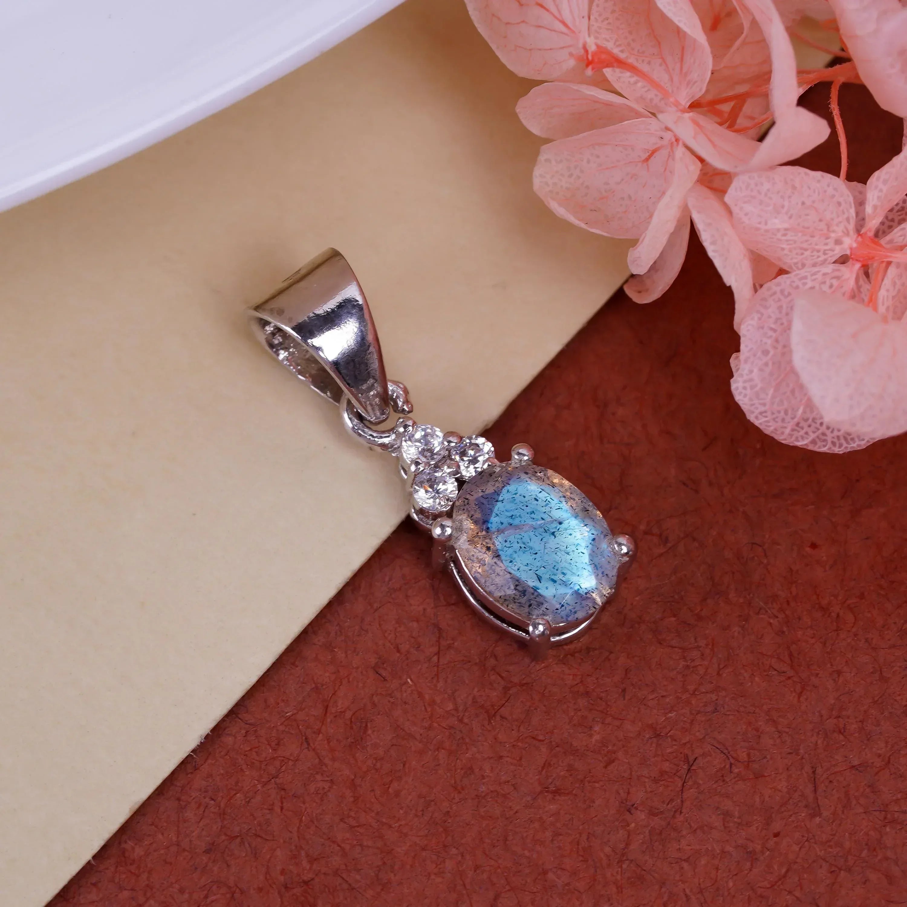 Citrine & Amethyst Pendant: Handmade Sterling Silver Gemstone Necklace