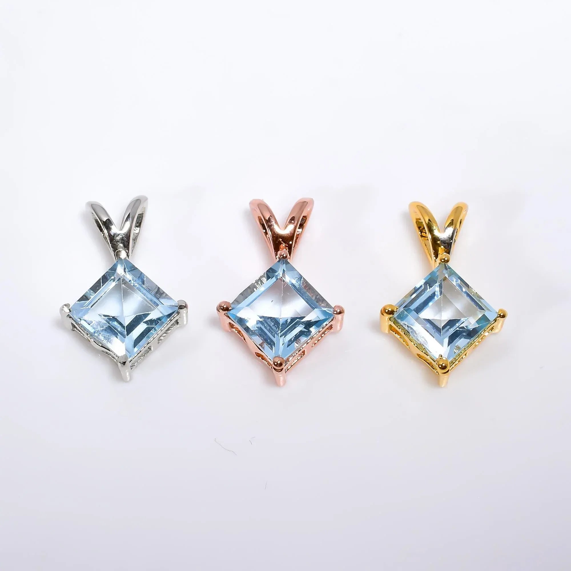 Sky Blue Topaz Pendant: Handmade 925 Sterling Silver, Bohemian Jewelry Jewelry