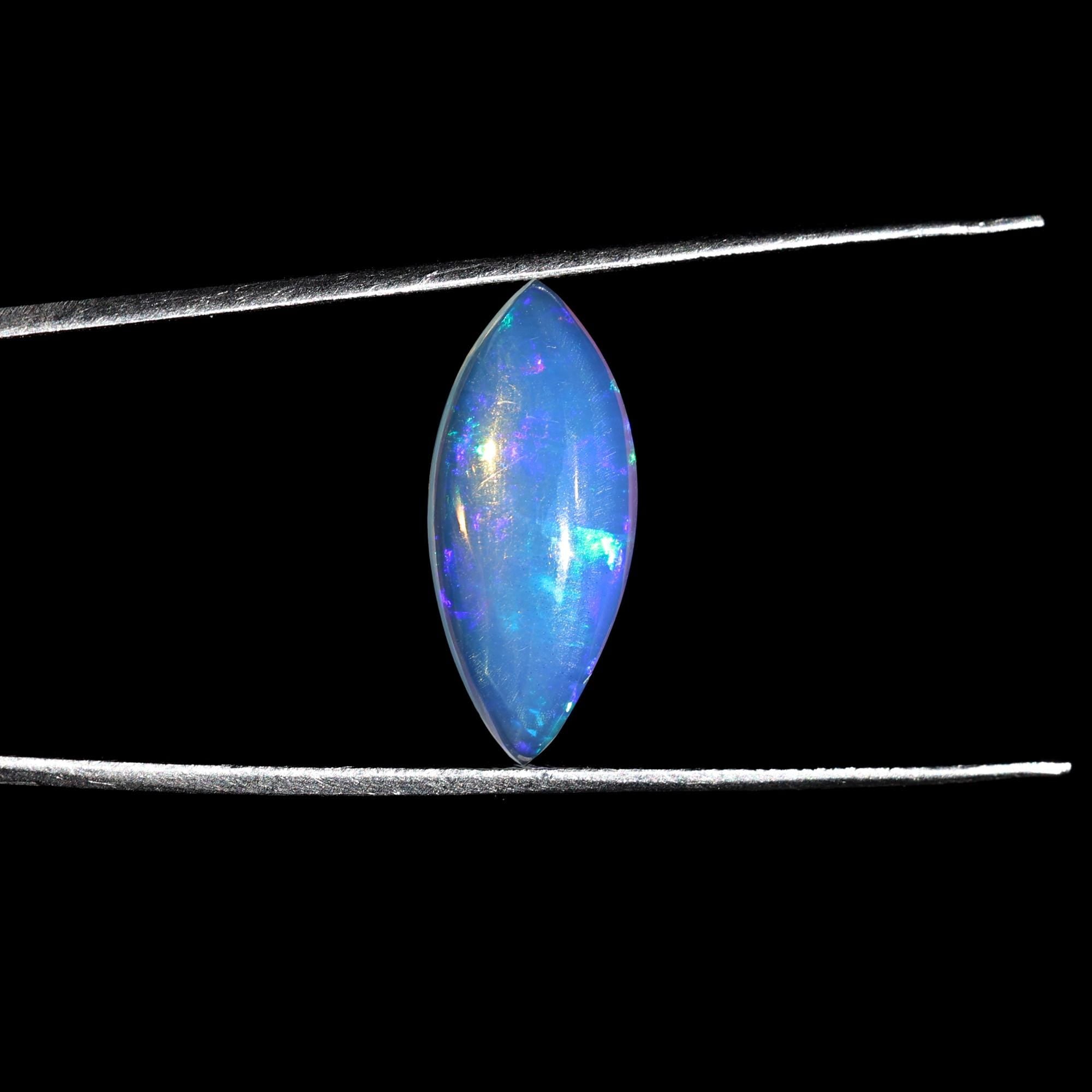 3.55 Carat Ethiopian Fire Opal Cabochon Marquise - Loose Gemstone