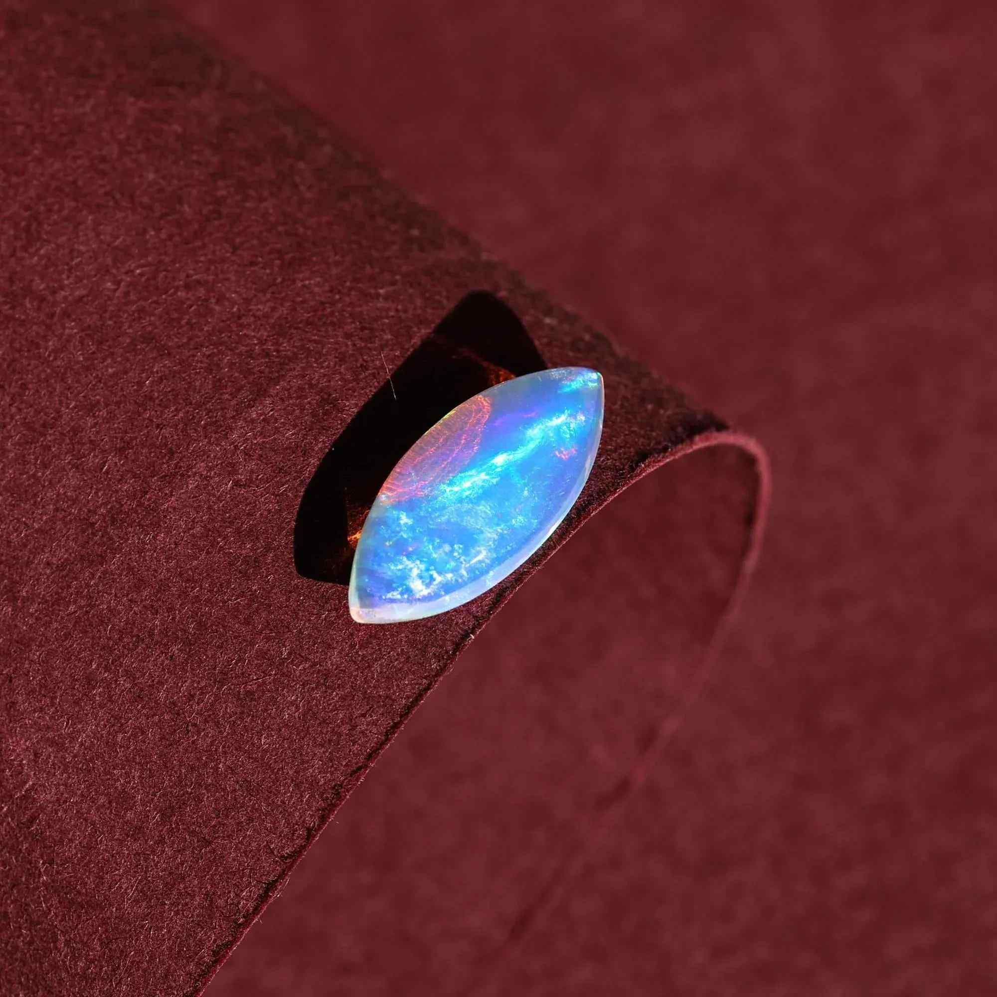 1.52 Carat Marquise Fire Opal Gemstone - Stunning October Birthstone Loose Gemstones