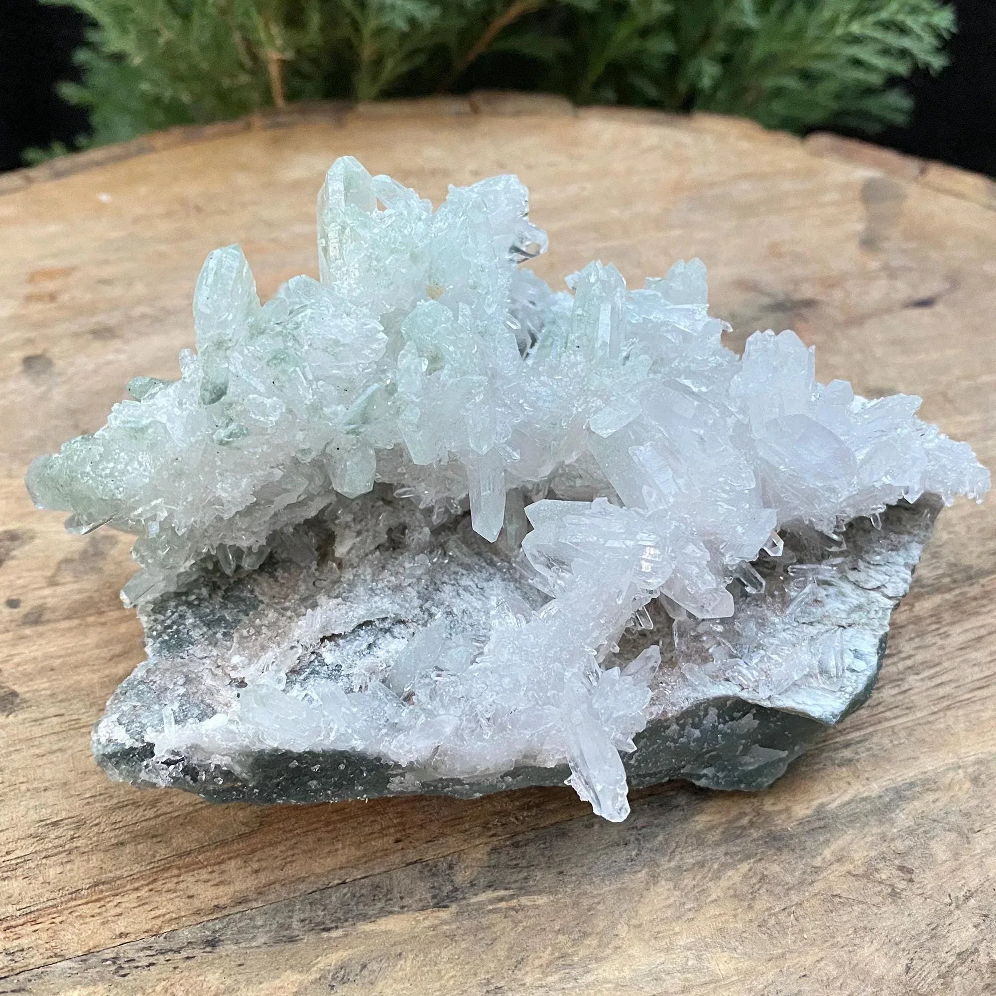 365gm Green Phantom Himalayan Quartz - Sacred Phantom Quartz - Spiritual Healing Quartz, Chakra Healing Stone, Mineral Specimen Himalayan Quartz