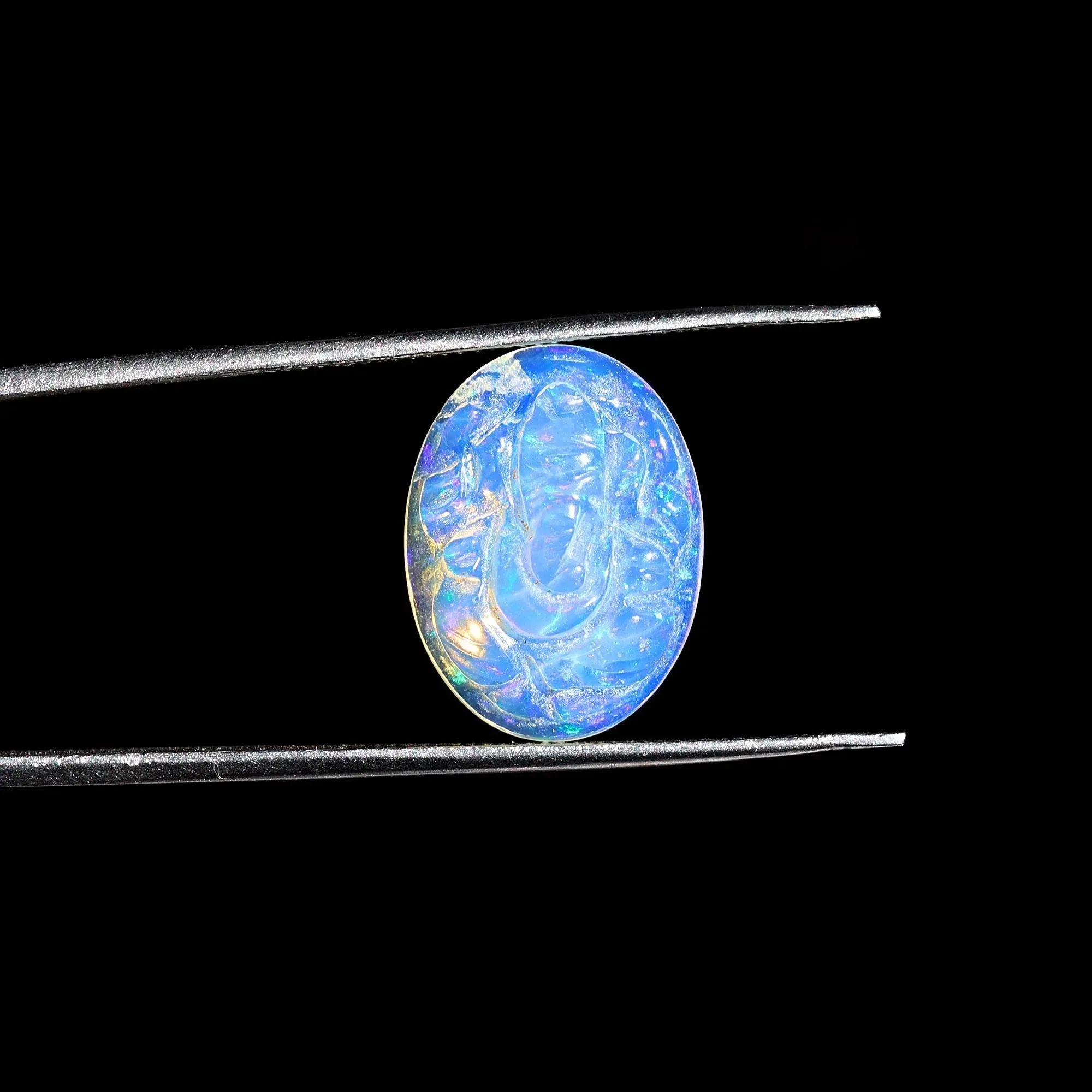 4.10 Carat Opal Ganesha Carving: Ethiopian Gemstone Statue loose gemstones