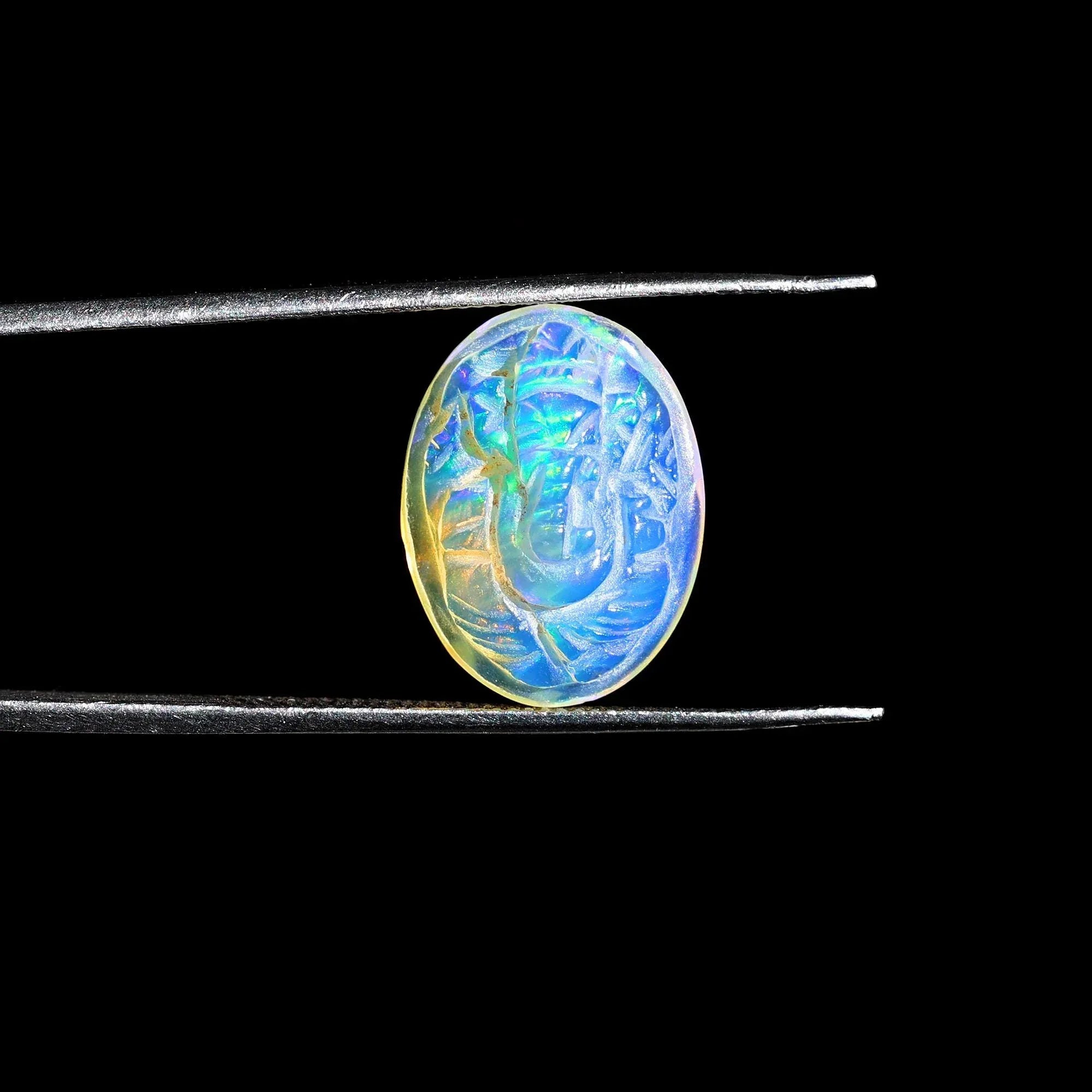 Opal Crystal Ganesha Carving: Ethiopian Gemstone, 4.50 Carat loose gemstones