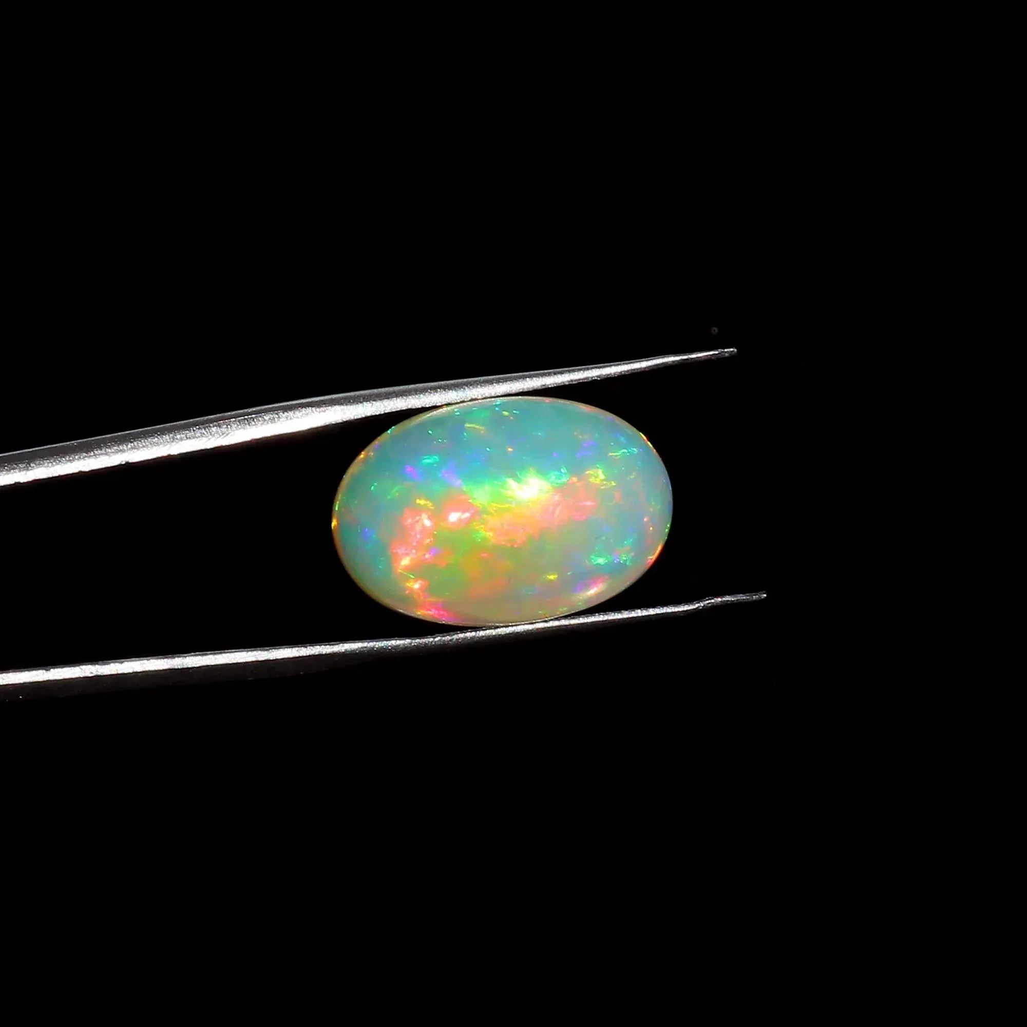 11.4ct Ethiopian Opal Cabochon Loose Gemstone for Custom Jewelry, Rings & Pendants - October Birthstone loose gemstones