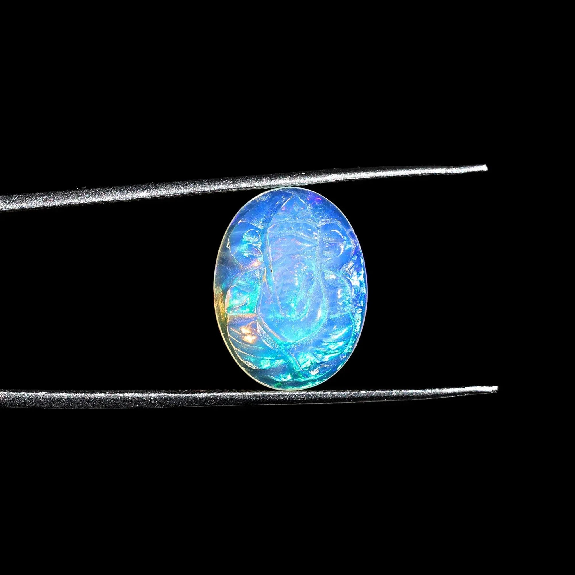 Opal Lord Ganesha Carving: 4.50 Carat Crystal Sculpture loose gemstones