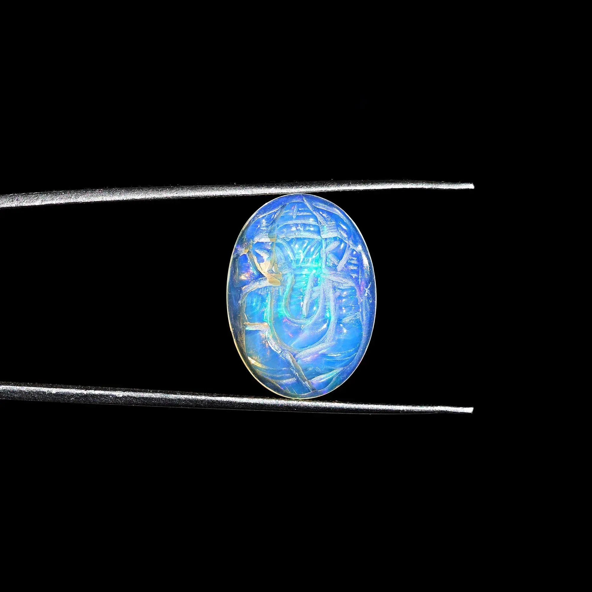 4.70 Carat Opal Ganesha Carving: Ethiopian Gemstone Sculpture loose gemstones