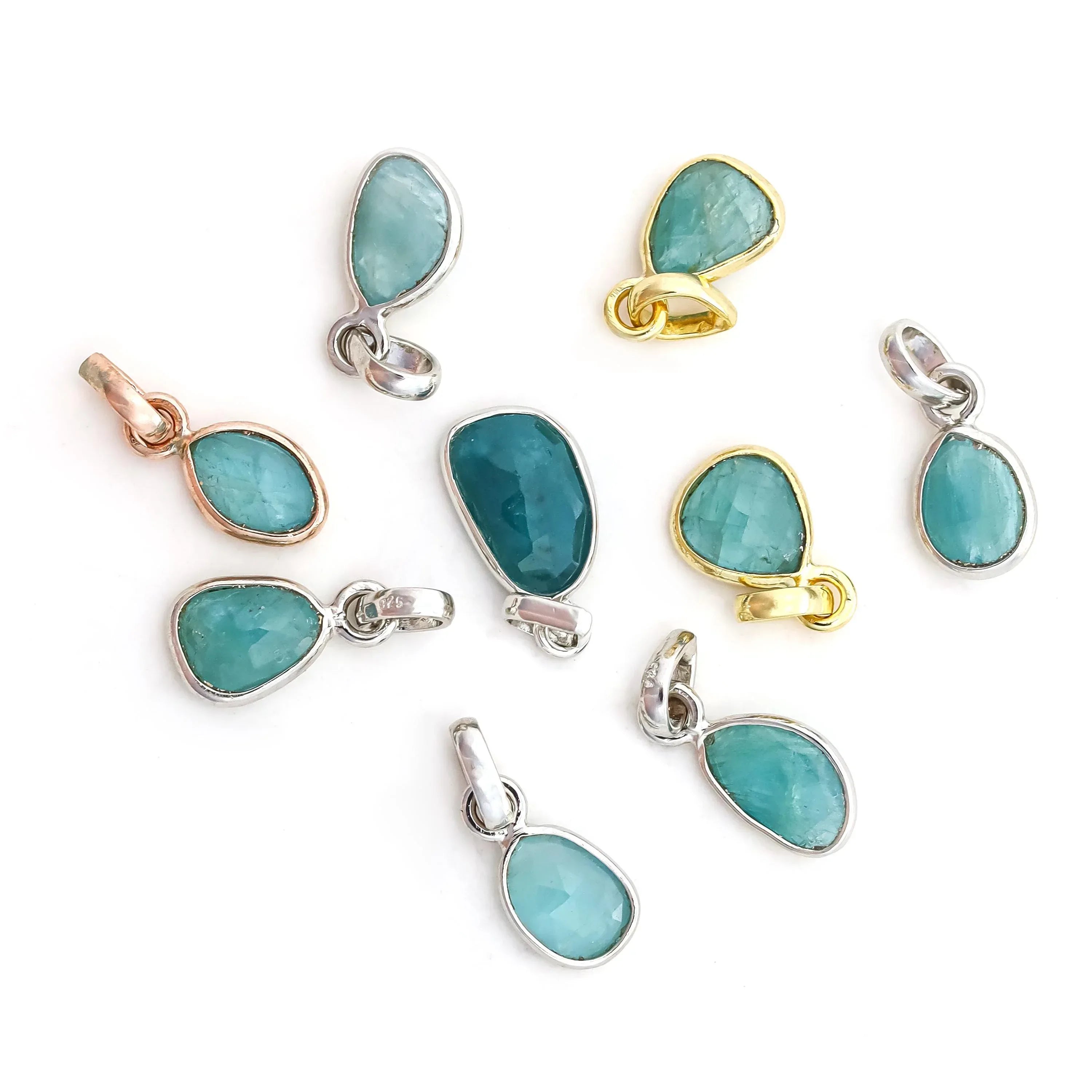 Natural Grandidierite Pendant: Rose Cut 925 Sterling Silver Jewelry Jewelry