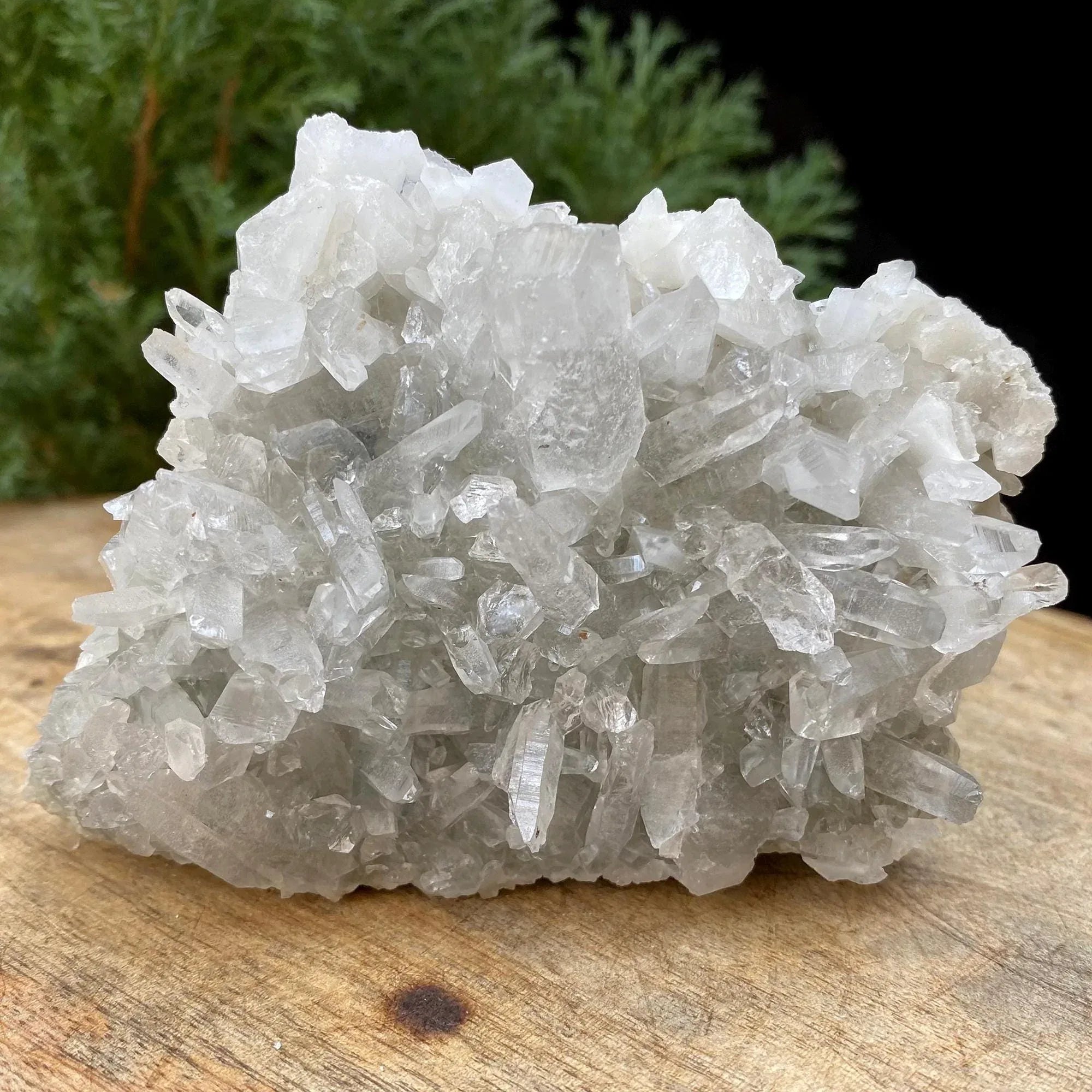 275gm Natural Pointed Pencils Green Phantom Quartz, Clear Quartz Cluster, Pointed Crystal Cluster Mineral Healing Specimen Rough Himalayan Quartz