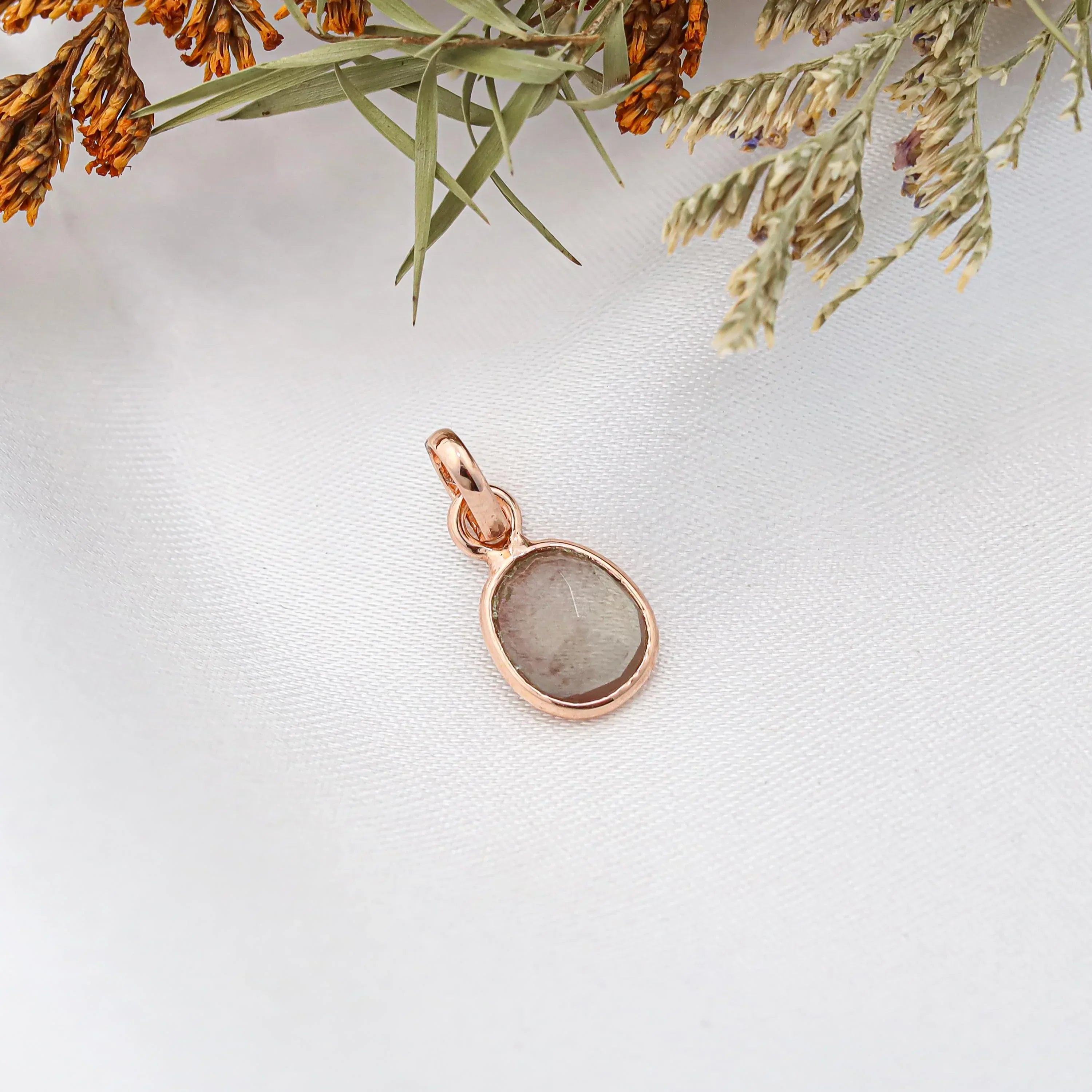 Rose Cut Andesine Pendant: 925 Sterling Silver, Handmade Gemstone Jewelry Jewelry