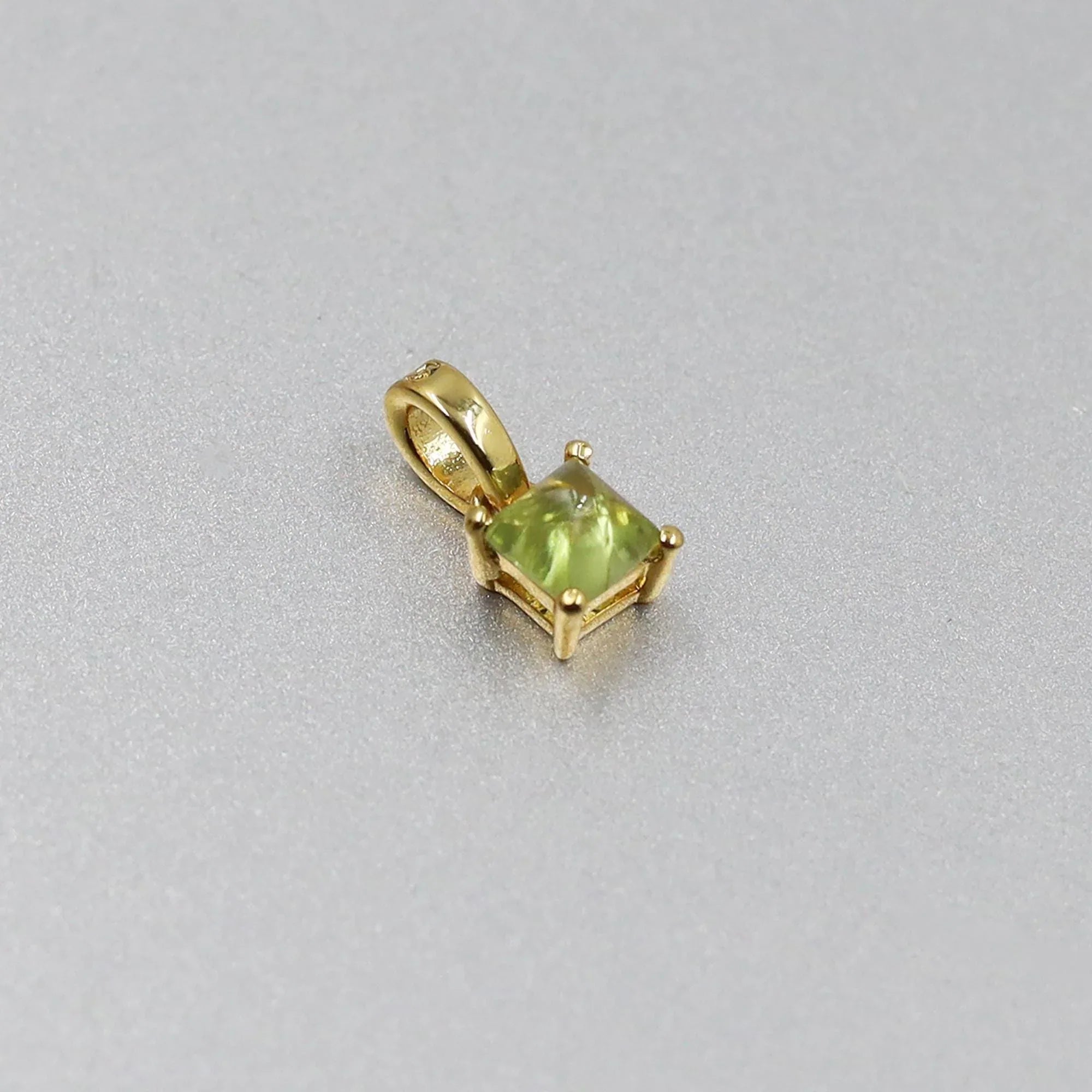 Peridot Pendant Sterling Silver: Natural Green Gemstone, August Birthstone - Himalya Quartz