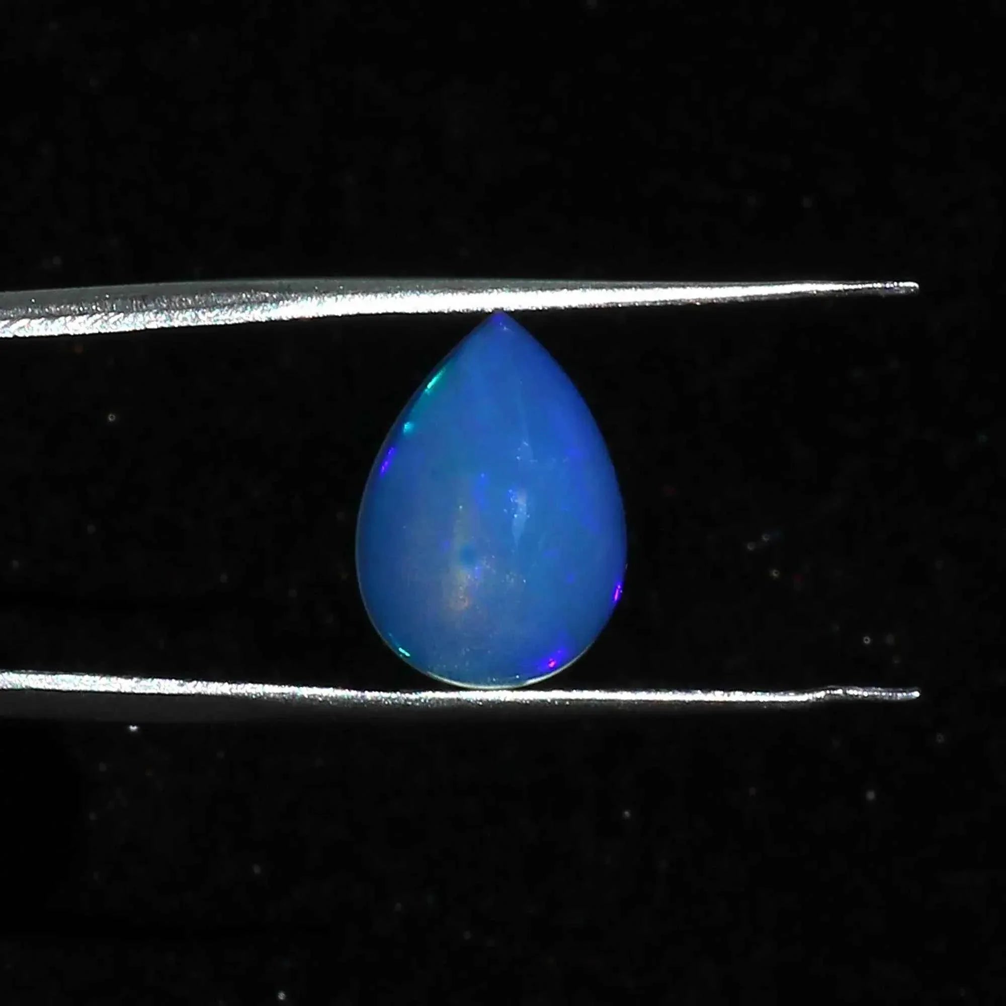 Ethiopian Fire Opal Cabochon Pear Shape Gemstone 3.4ct for Jewelry Making loose gemstones