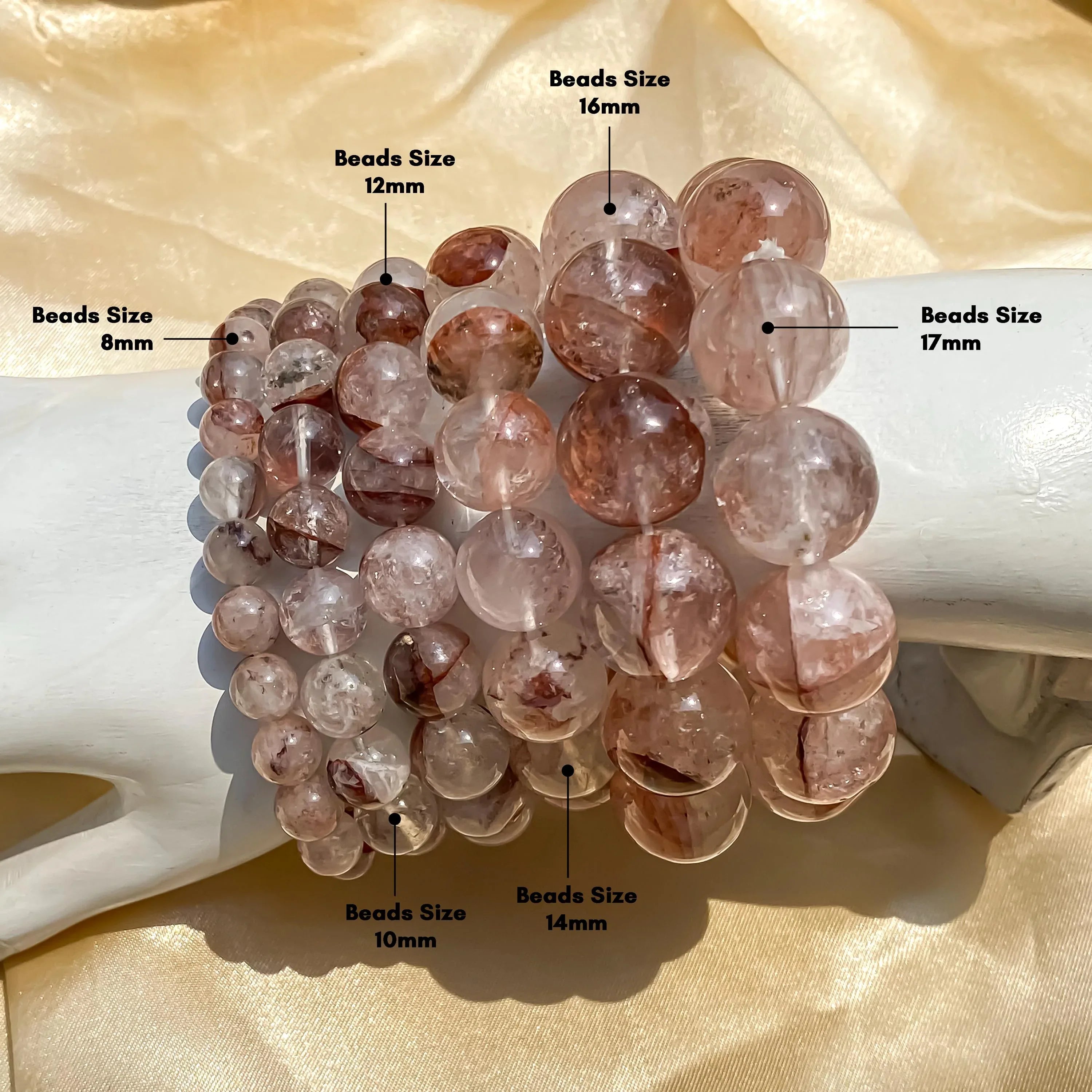 Himalayan Pink Quartz Bracelet: Natural Crystal Healing Jewelry - Himalya Quartz