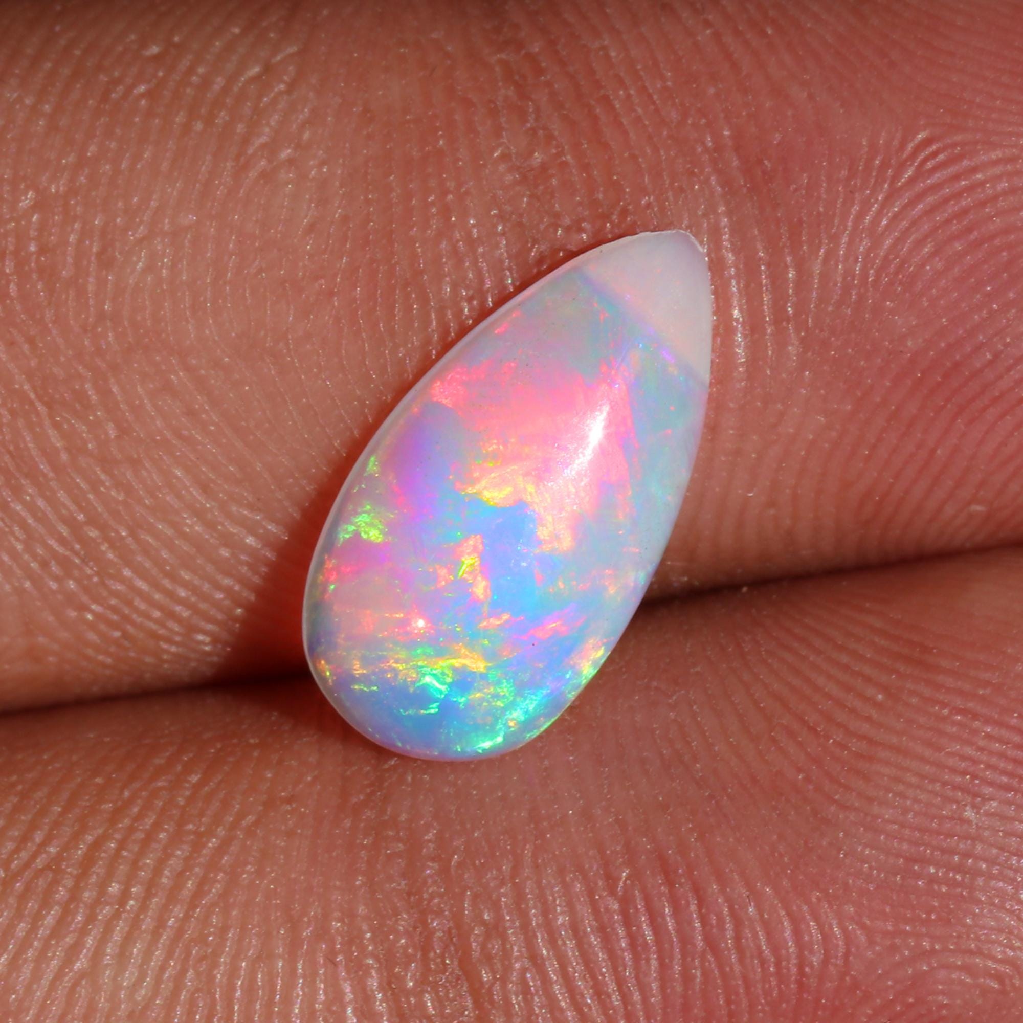 Ethiopian Opal Cabochon October Birthstone Loose Gemstone for Jewelry 2.15 Carat