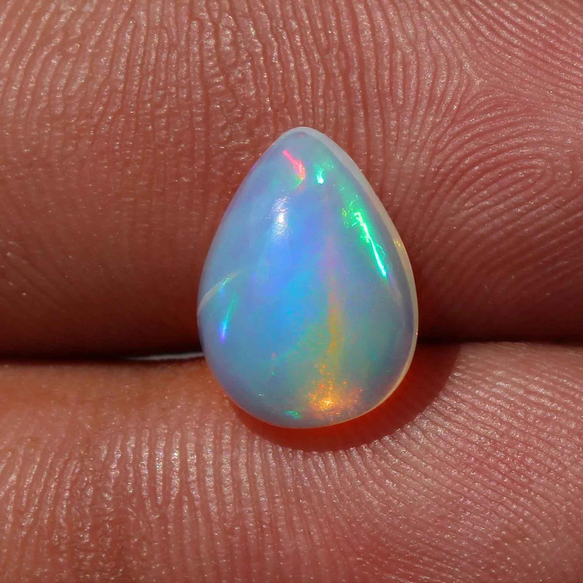 Ethiopian Welo Opal Cabochon 2.28 ct Natural Gemstone for Jewelry Making (9x12mm) loose gemstones