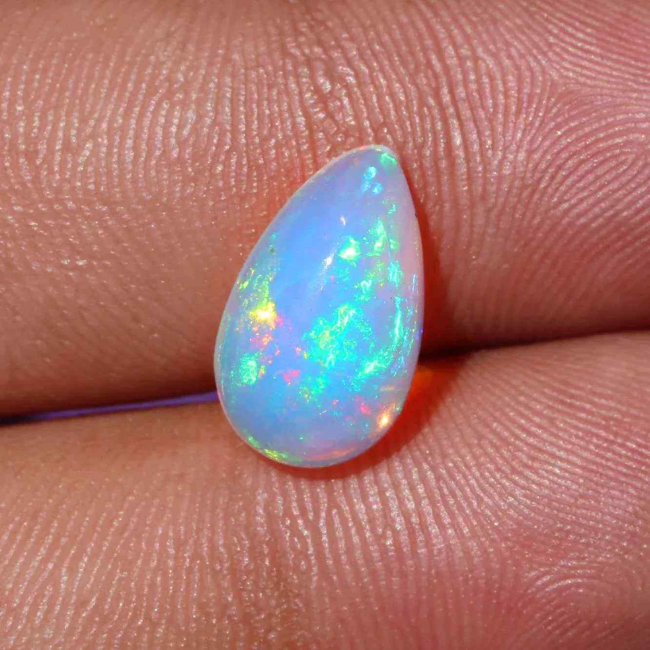 Welo Opal Pear Shape Gemstone - 2.84 cts Ethiopian Cabochon Loose Gemstones