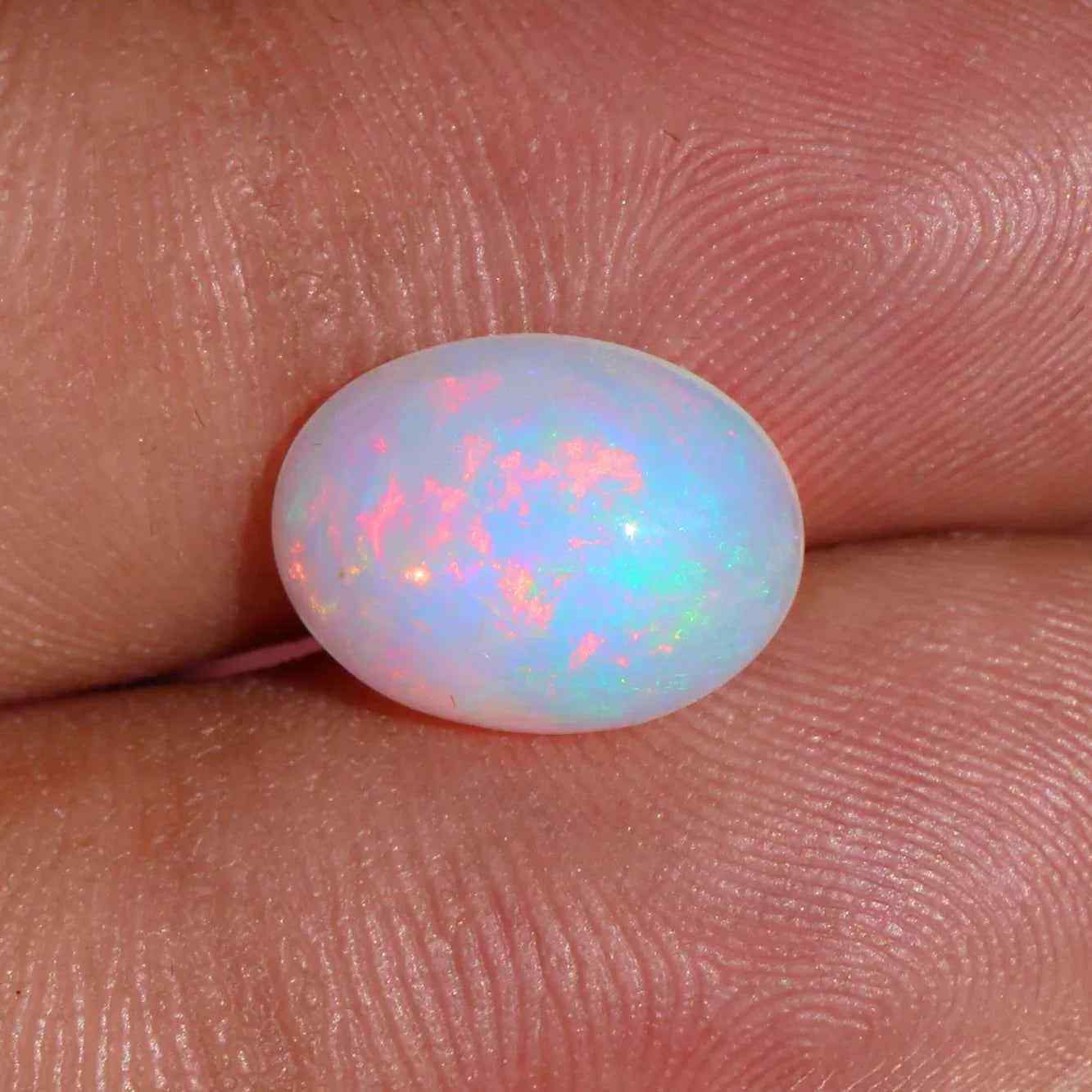 2.36 Carat Oval Ethiopian Fire Opal Cabochon - Stunning October Birthstone Gemstone Loose Gemstones
