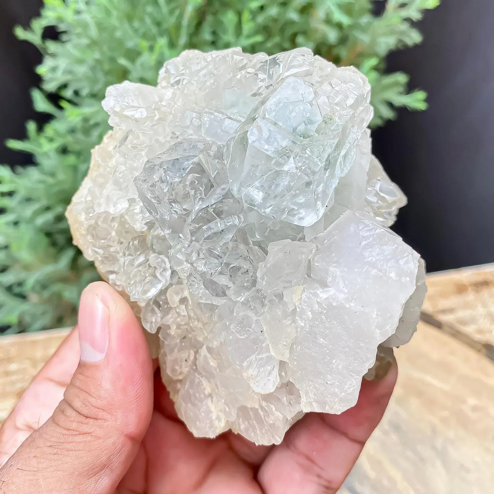 Himalayan Gwindel Quartz Crystal: Rare Twisted Quartz Cluster, 355g Mineral Specimen Rough Himalayan Quartz
