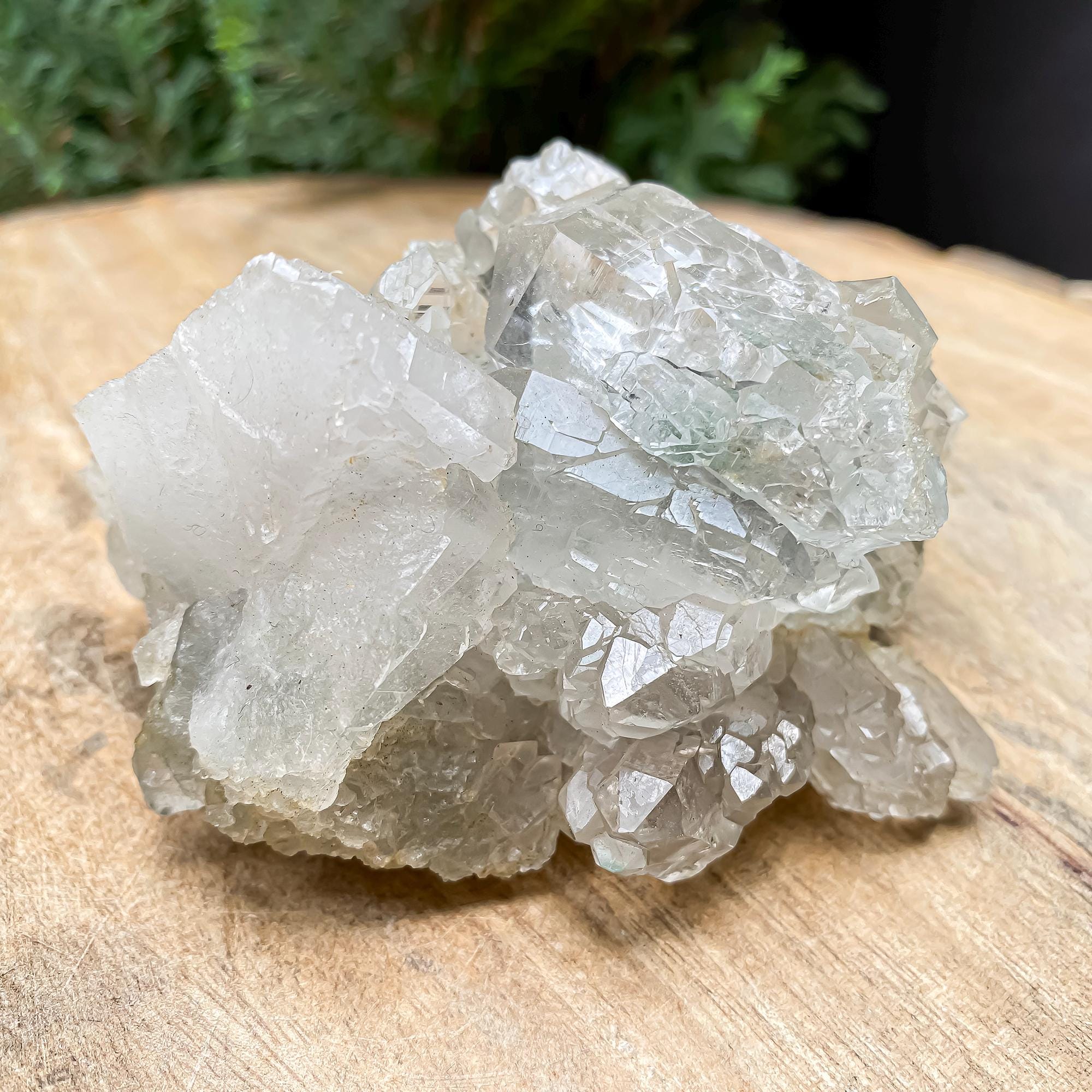 Himalayan Gwindel Quartz Crystal: Rare Twisted Quartz Cluster, 355g Mineral Specimen Rough
