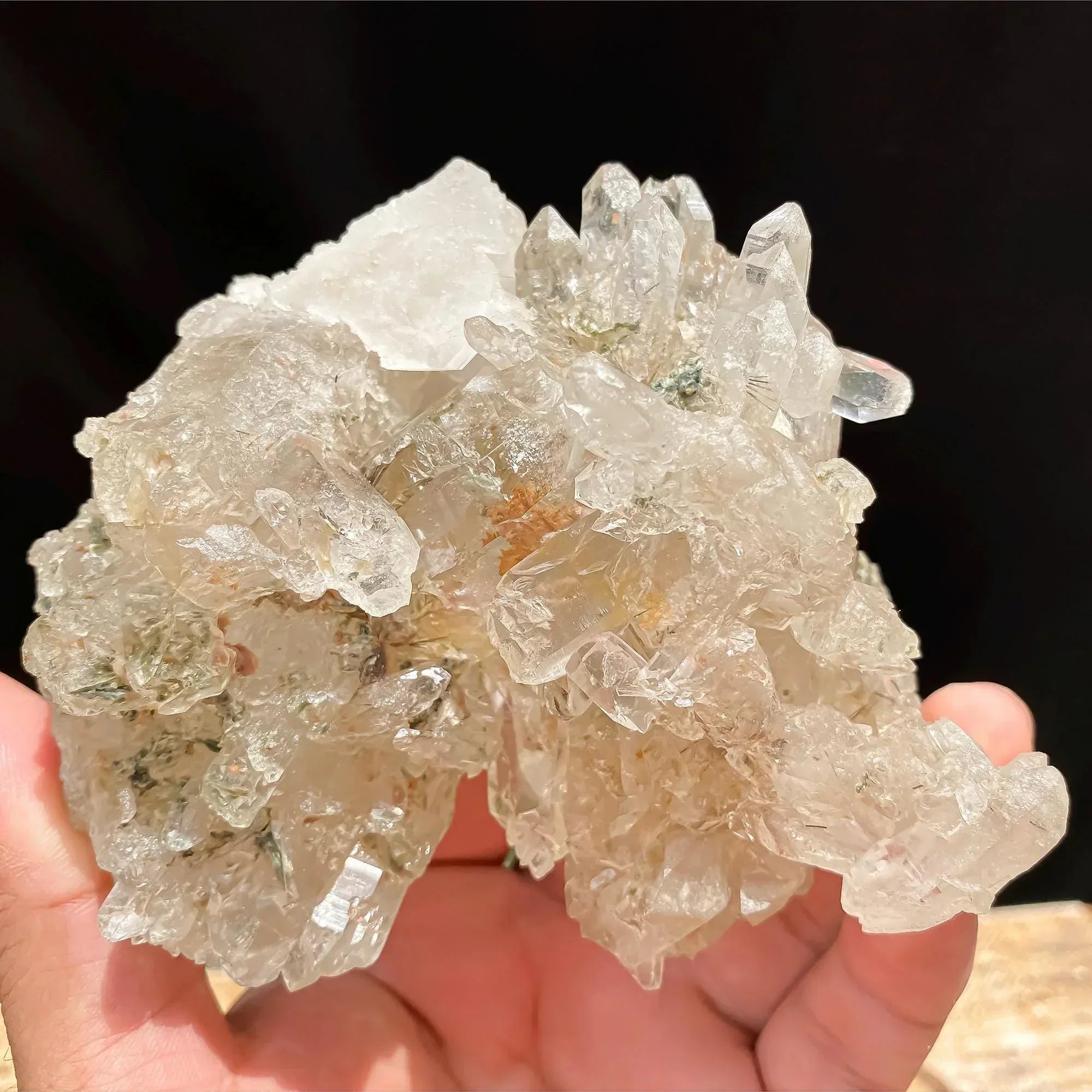 Natural Himalayan Gwindel Quartz Crystal: Twisted Mineral Specimen Rough, 575gm Statement Home Decor Himalayan Quartz
