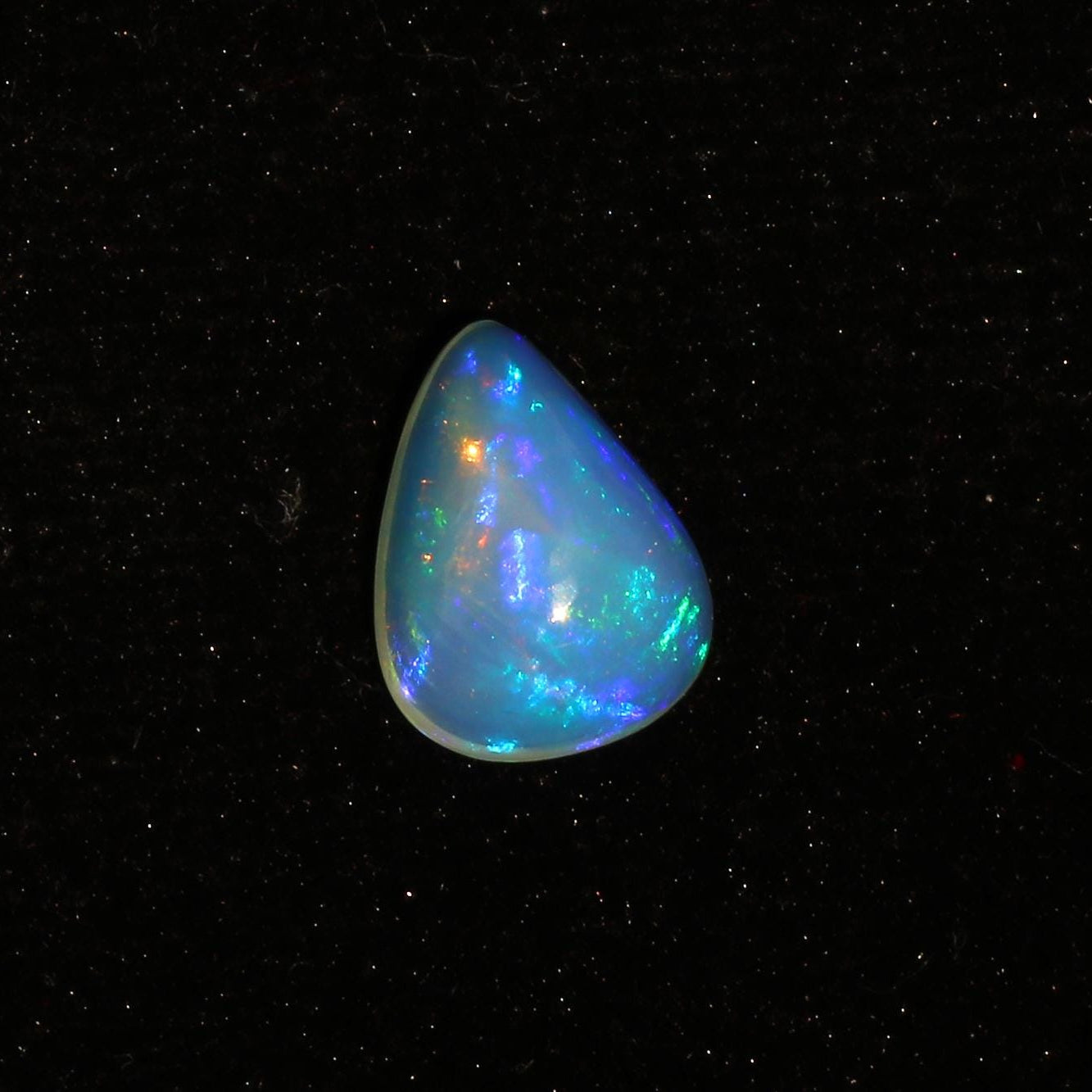 Ethiopian Welo Opal Cabochon: 3.4 Carat Pear Shape Gemstone