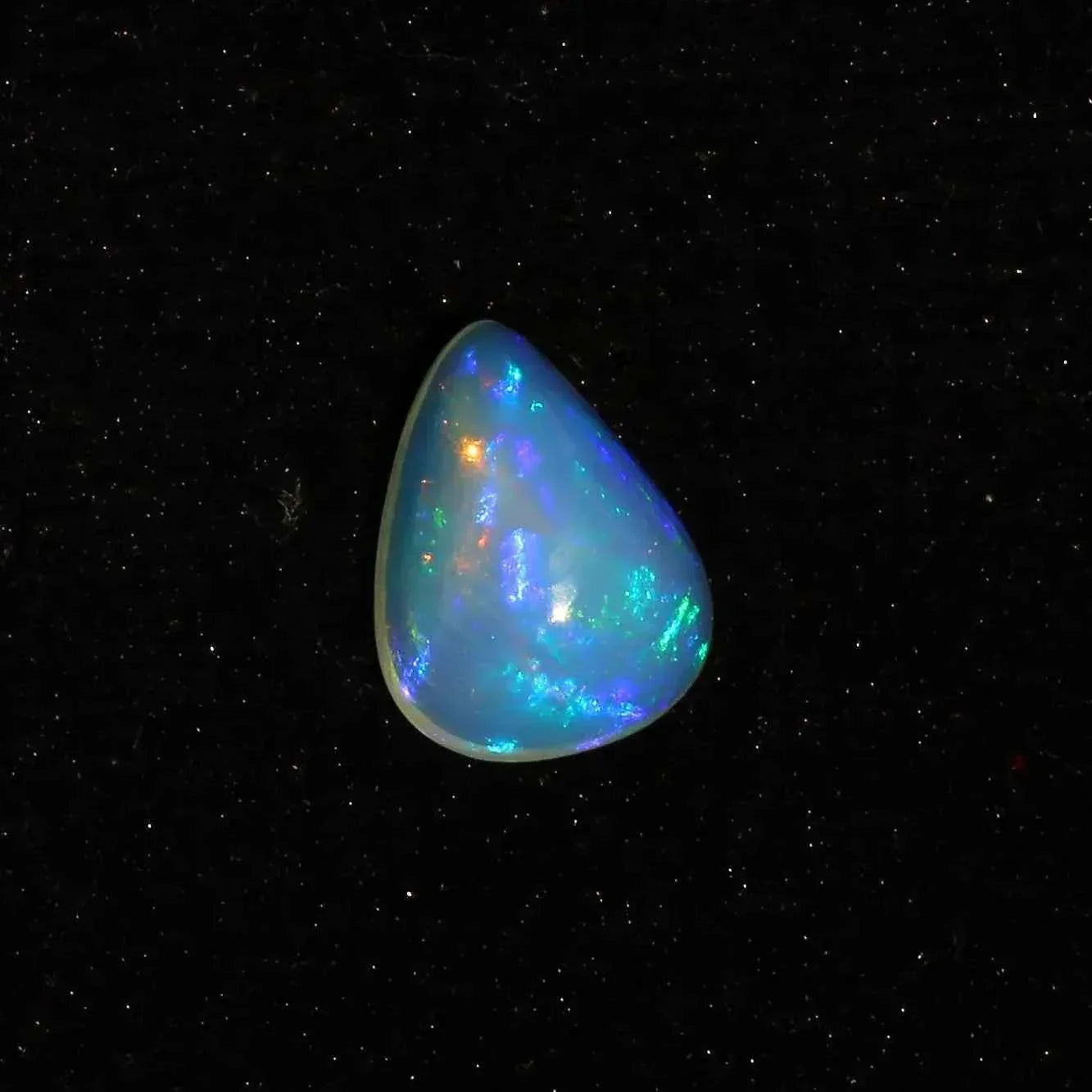 Ethiopian Welo Opal Cabochon: 3.4 Carat Pear Shape Gemstone loose gemstones