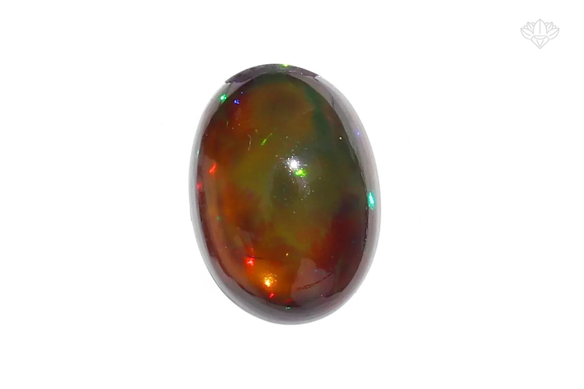 2.68 Crt Ethiopian Black Opal Stone: Oval Cabochon, Jewelry Making loose gemstones
