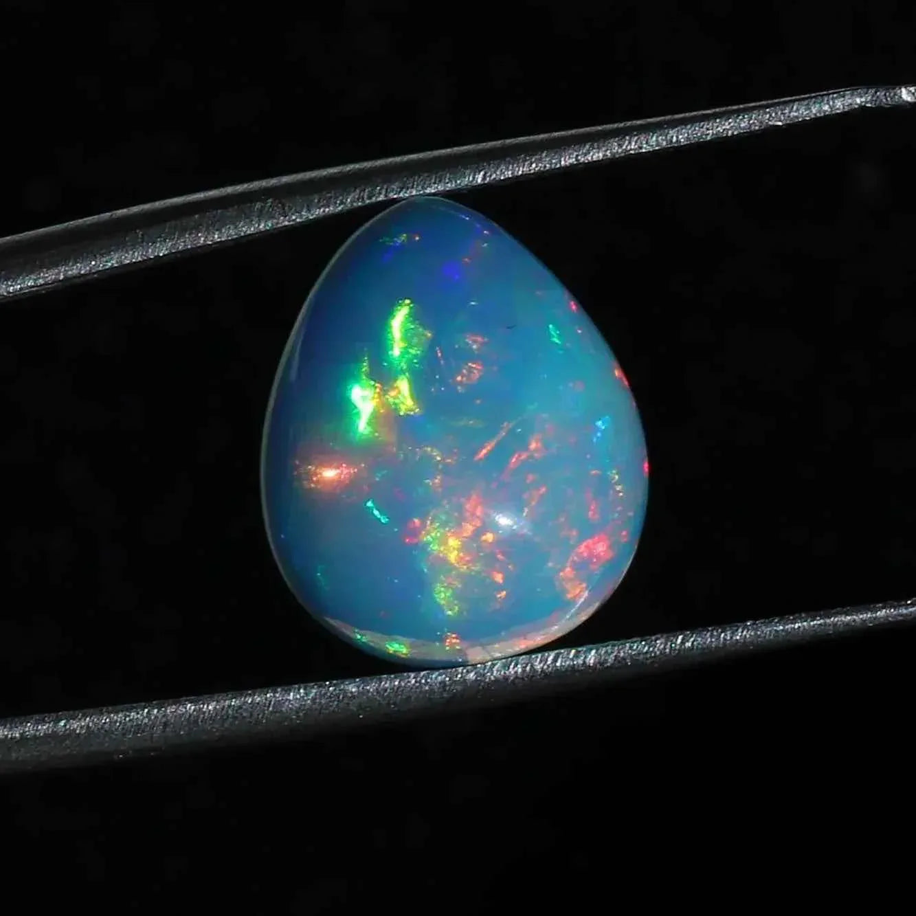 Ethiopian Welo Opal Cabochon: 5.76 ct Pear Shape Gemstone loose gemstones