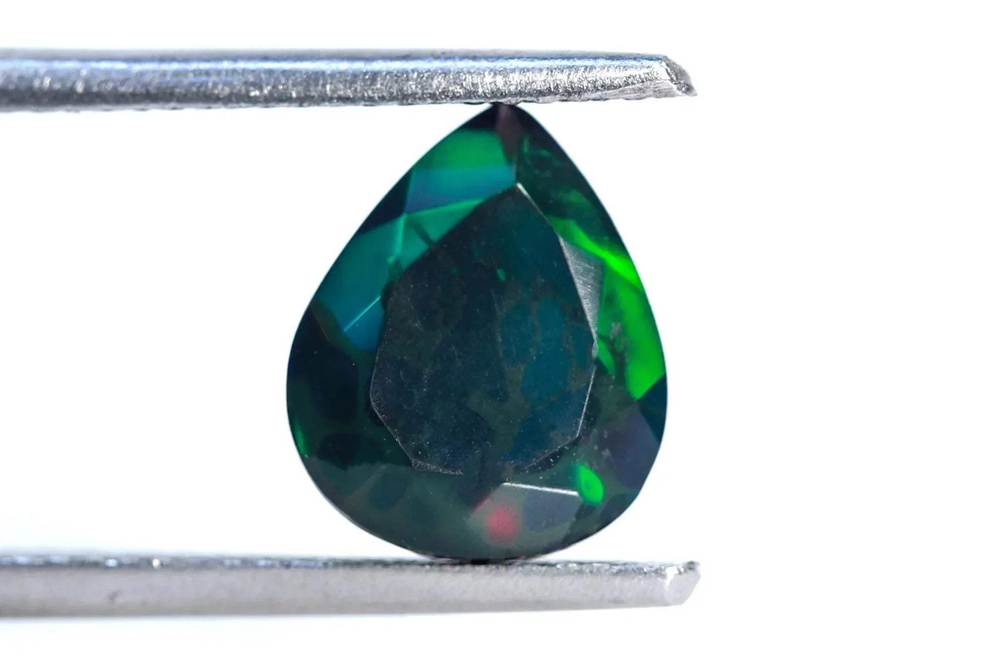 Welo Ethiopian Black Opal Pear Cabochon: 9x11mm Loose Gemstone loose gemstones
