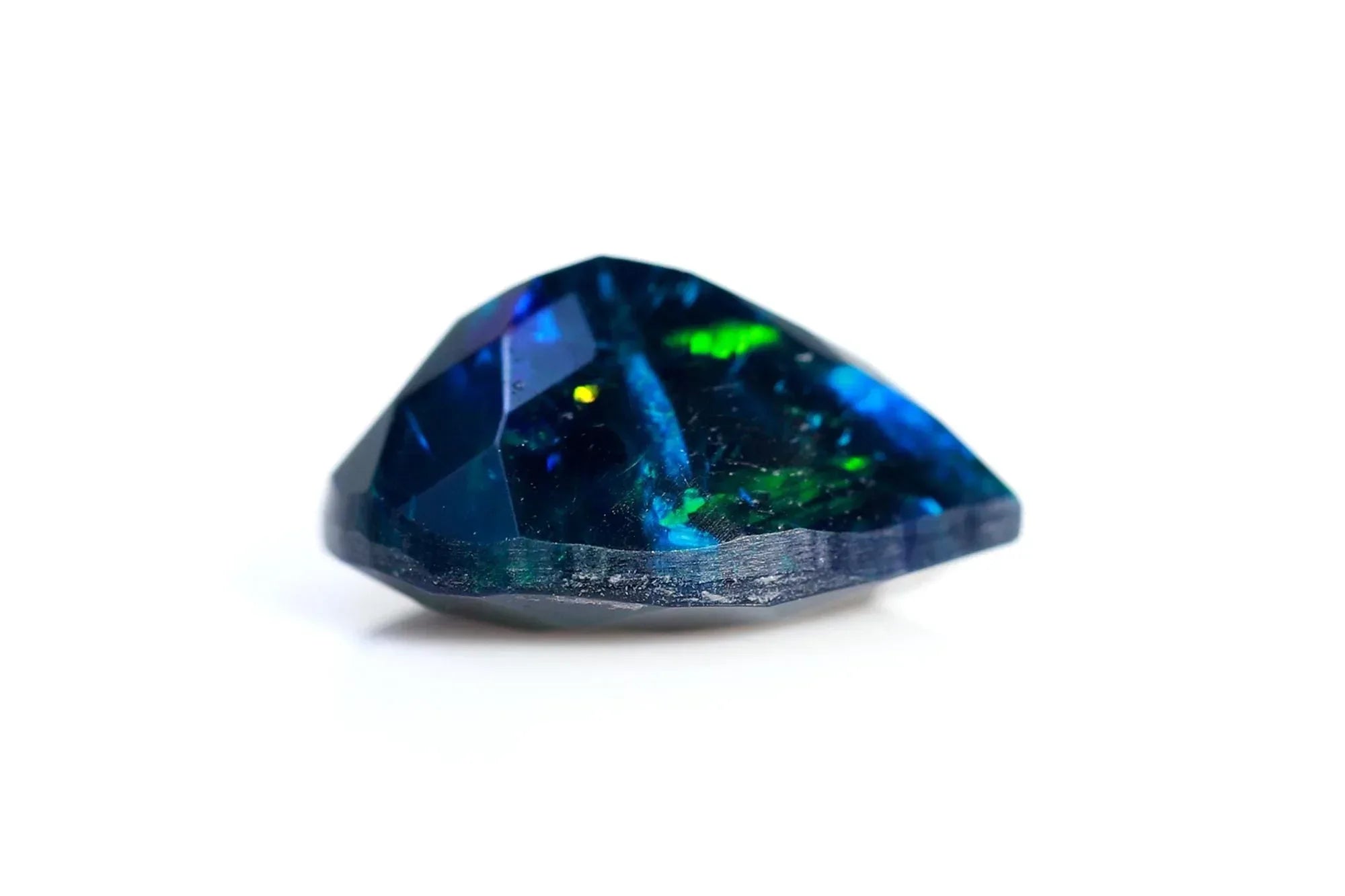 Ethiopian Black Opal Gemstone: 1.26 Cts, 7x10mm Faceted Cut Stone loose gemstones